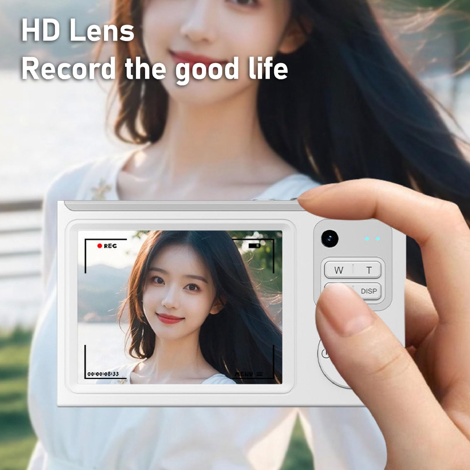 4K HD Digital Camera 68MP Vlogging Camera with 16X Zoom & Autofocus, 2.8 Inch LCD Screen Anti-Shake Portable Camcorder for Travel, YouTube, TikTok & Outdoor Photography