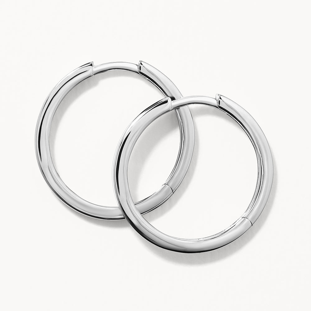 Stylish Silver Charm Hoop Earrings for Women - Perfect for Everyday Wear, Parties & Gifts
