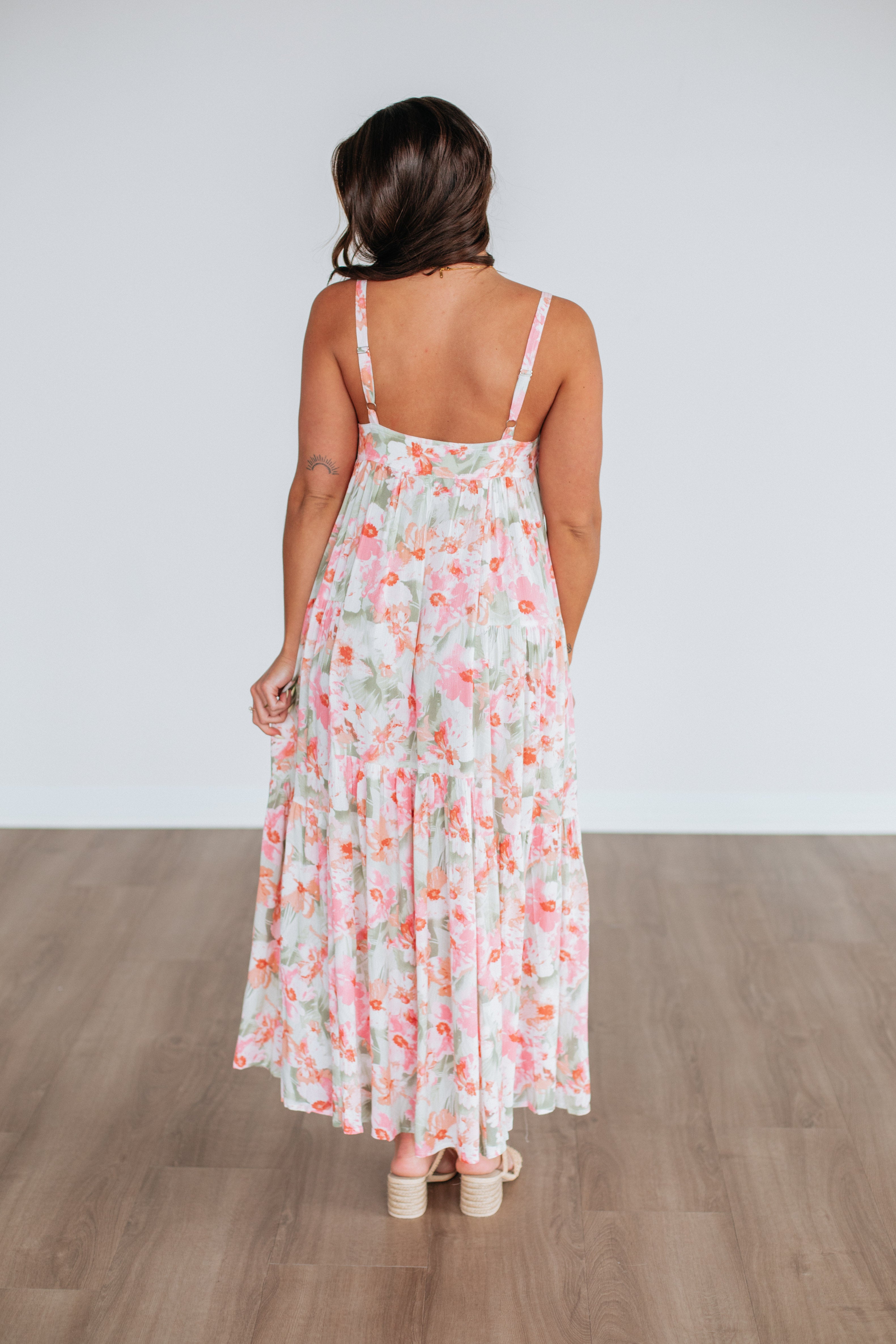 Giovanna Floral Dress for Women - Elegant Summer Maxi Dress with Floral Print | Perfect for Beach Vacations, Weddings & Date Nights