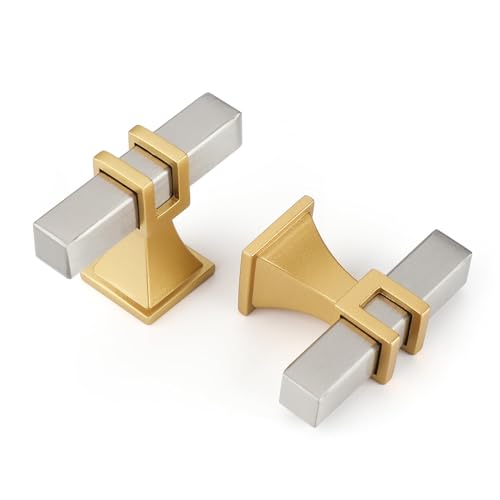 Brushed Nickel & Matte Gold