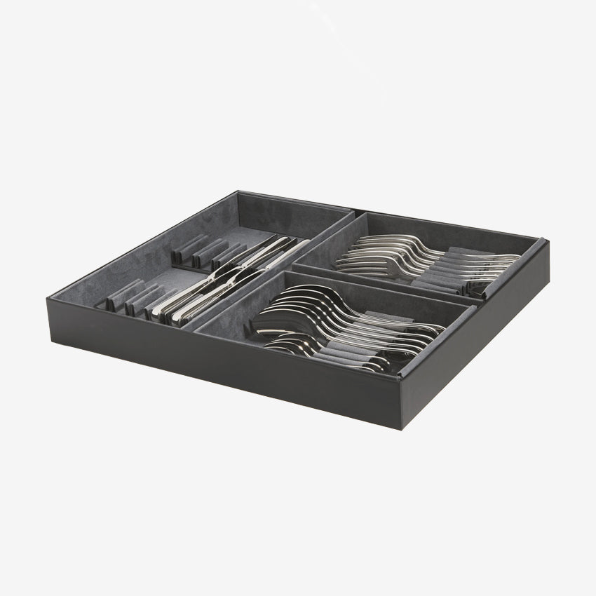 Christofle Silver Plated Flatware Set - 24-Piece Luxury Cutlery Set for Fine Dining & Special Occasions