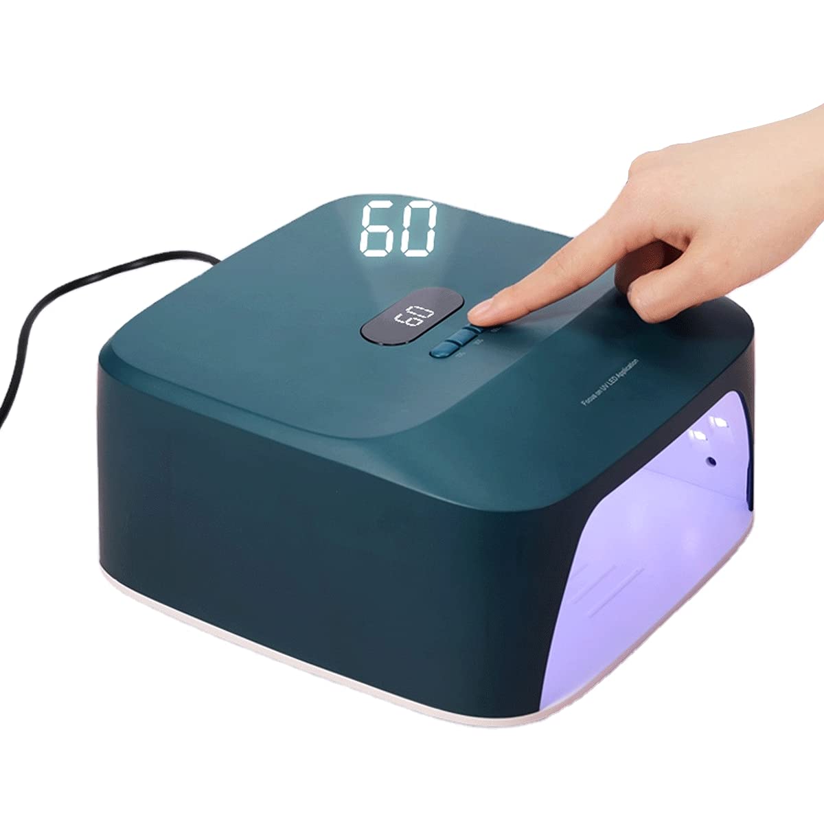 48W Cordless LED UV Nail Lamp with Auto Sensor - 4 Timer Settings, 33 LED Beads, Rechargeable Gel Polish Dryer for Professional & Home Manicure/Pedicure | Perfect for Nail Salons, DIY Nail Art & At-Home Gel Polish Application