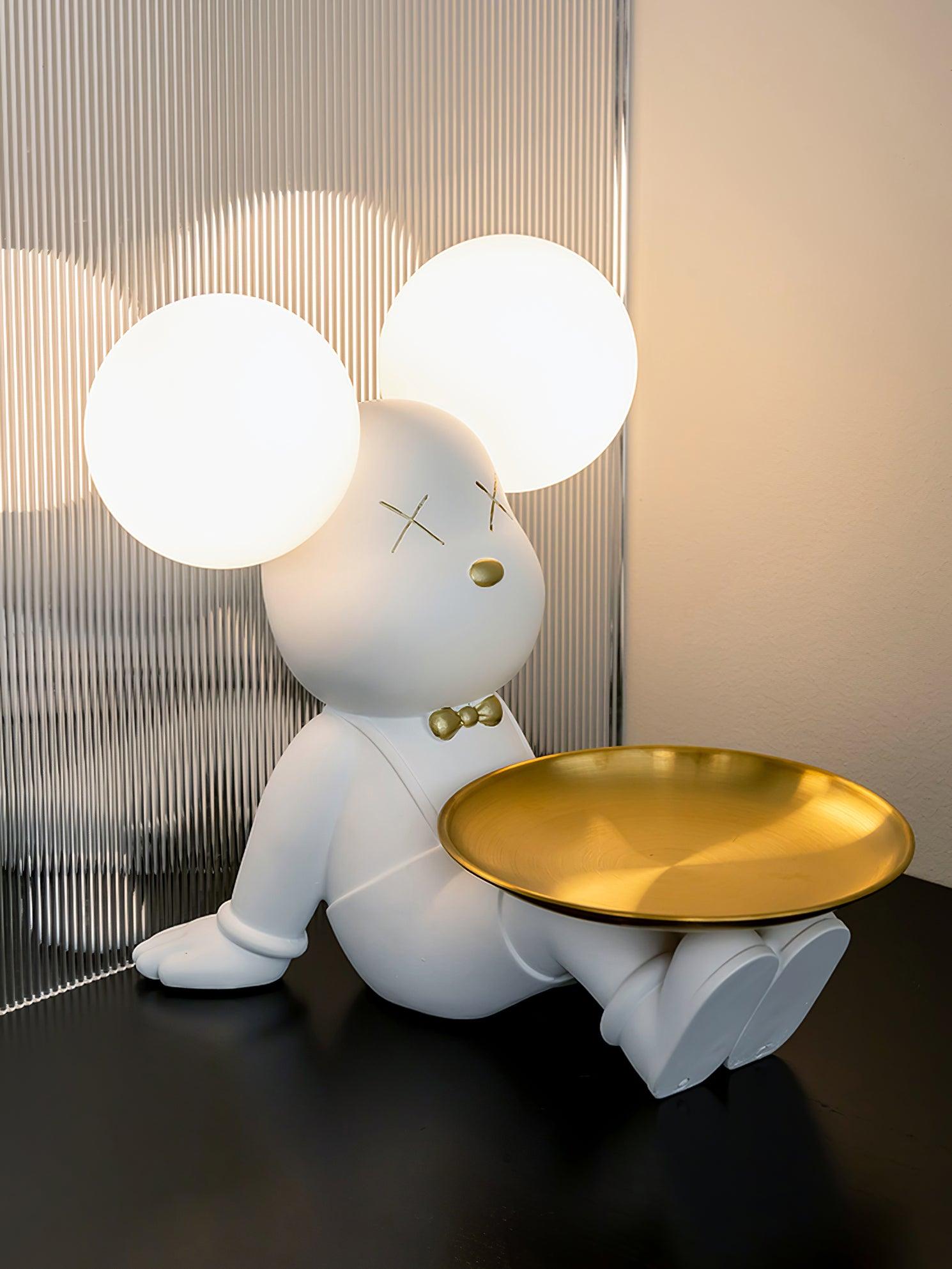 Violent Bear Tray Desk Lamp - Adjustable LED Reading Light with USB Charging Port for Study, Office & Bedroom - Perfect for Night Reading, Working & Home Decor