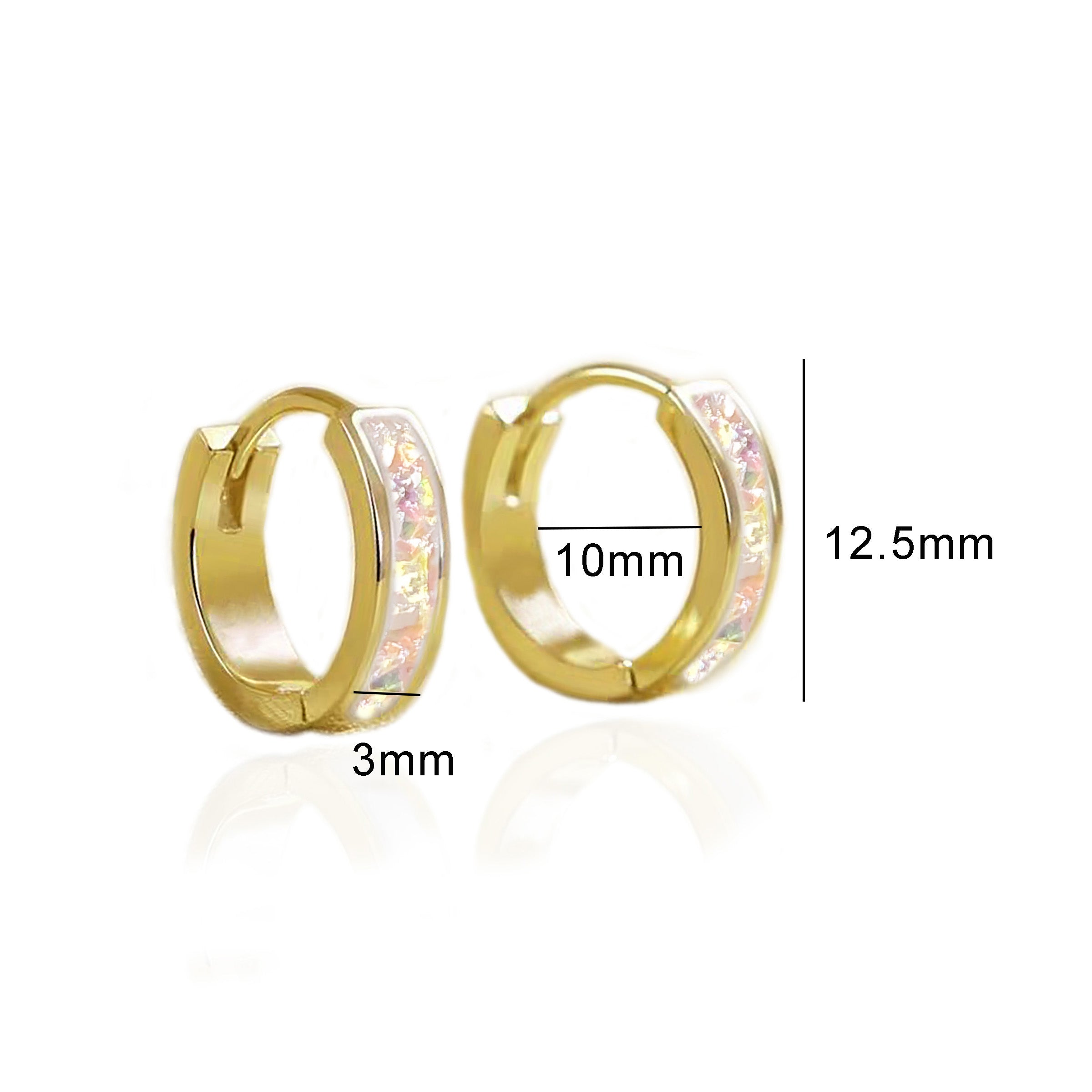Classic Band Ashes Earrings - Elegant Memorial Jewelry for Loved Ones | Perfect for Remembrance, Sympathy Gifts & Everyday Wear