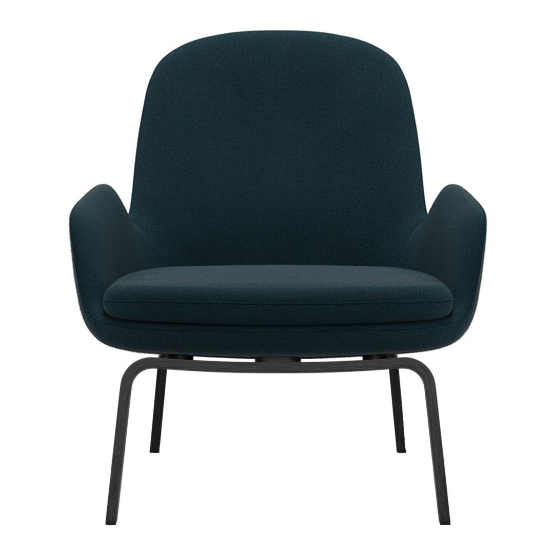 Modern Era Lounge Chair - Low Profile Mid Century Design for Living Room, Bedroom & Office - Comfortable Relaxing Armchair with Wooden Legs