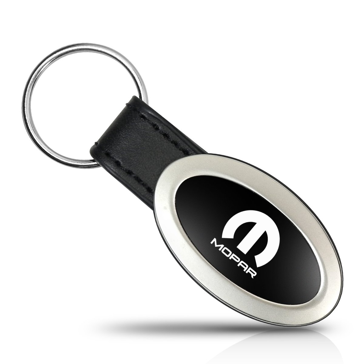 Mopar Oval Style Metal Key Chain Key Fob - Durable Car Keys Holder for Jeep, Dodge, Chrysler - Perfect Gift for Car Enthusiasts & Daily Use