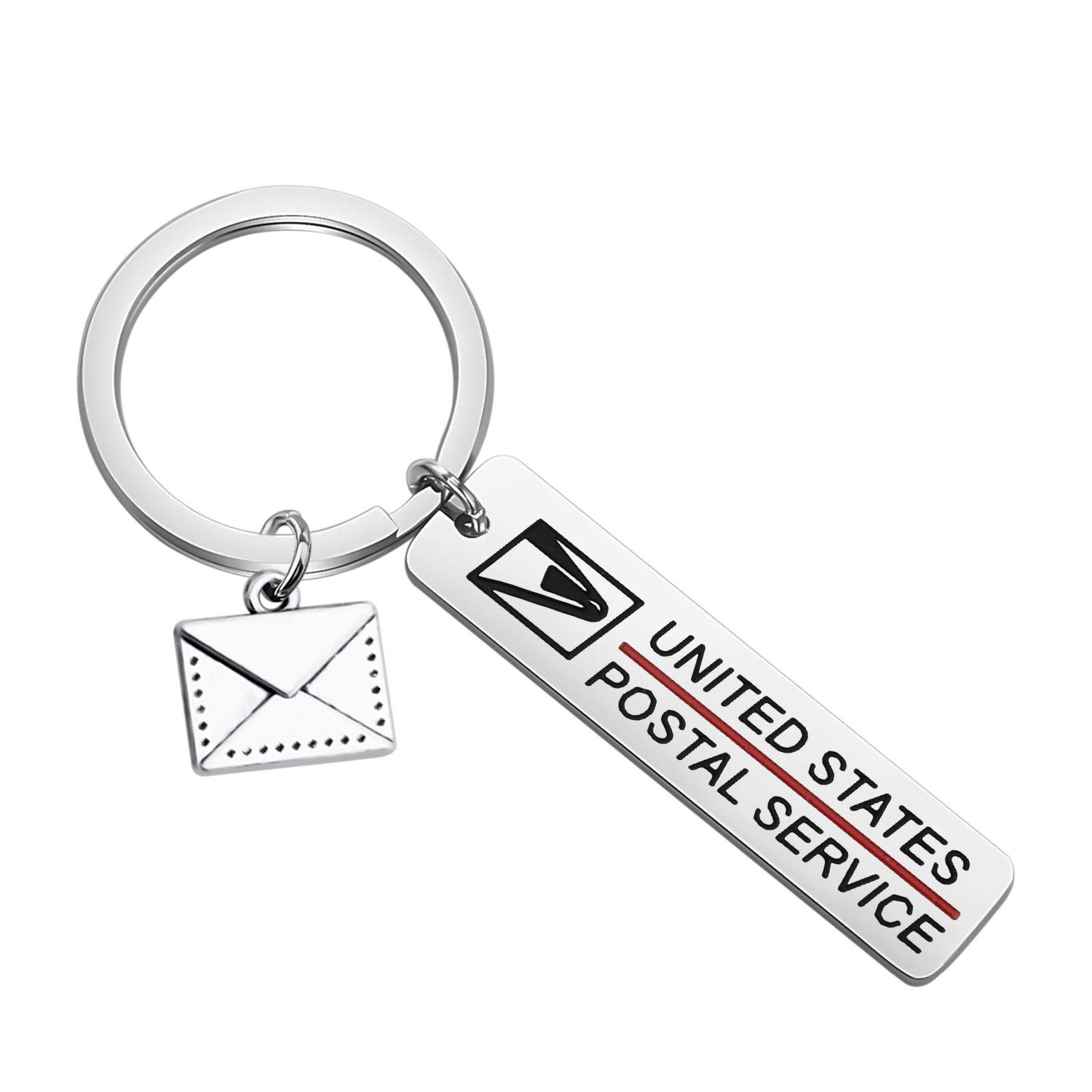 FAADBUK Post Office Keychain - Unique Postman Gift for Postal Workers - Engraved Postal Jewelry for Mail Carriers & USPS Employees - Perfect for Appreciation Gifts & Retirement Presents