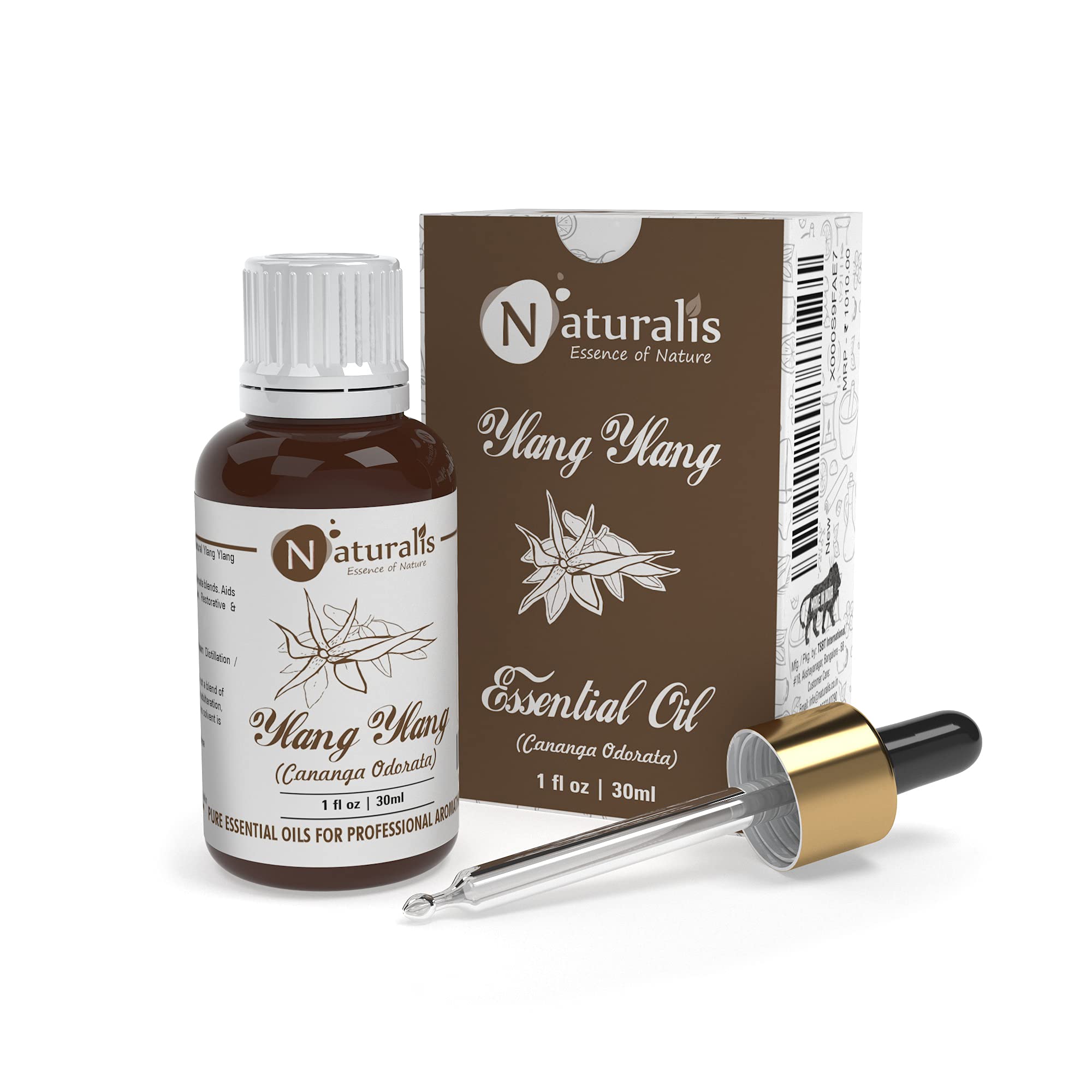 Natural Ylang Ylang Essential Oil 30ml - Pure Aromatherapy Oil for Relaxation, Stress Relief & Meditation | Perfect for Diffusers, Massage, Candles & Home Fragrance | 100% Therapeutic Grade Essential Oil for Spa, Yoga & Wellness