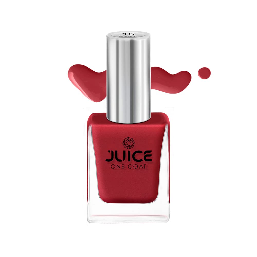 JUICE 5-in-1 Nail Polish Combo Set - Quick Dry, Long Lasting, Chip Resistant with Gel Finish & High Gloss (16 Colors, F&D Approved) - Perfect for Salon Quality Manicures at Home, Parties & Special Occasions