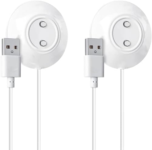 12mm Magnetic USB Charger Cable - Fast Charging Adapter (2.4Ft, 2-Pack) - Compatible with Rose Charger Base Dock Station - Perfect for Home, Office & Travel Charging Needs