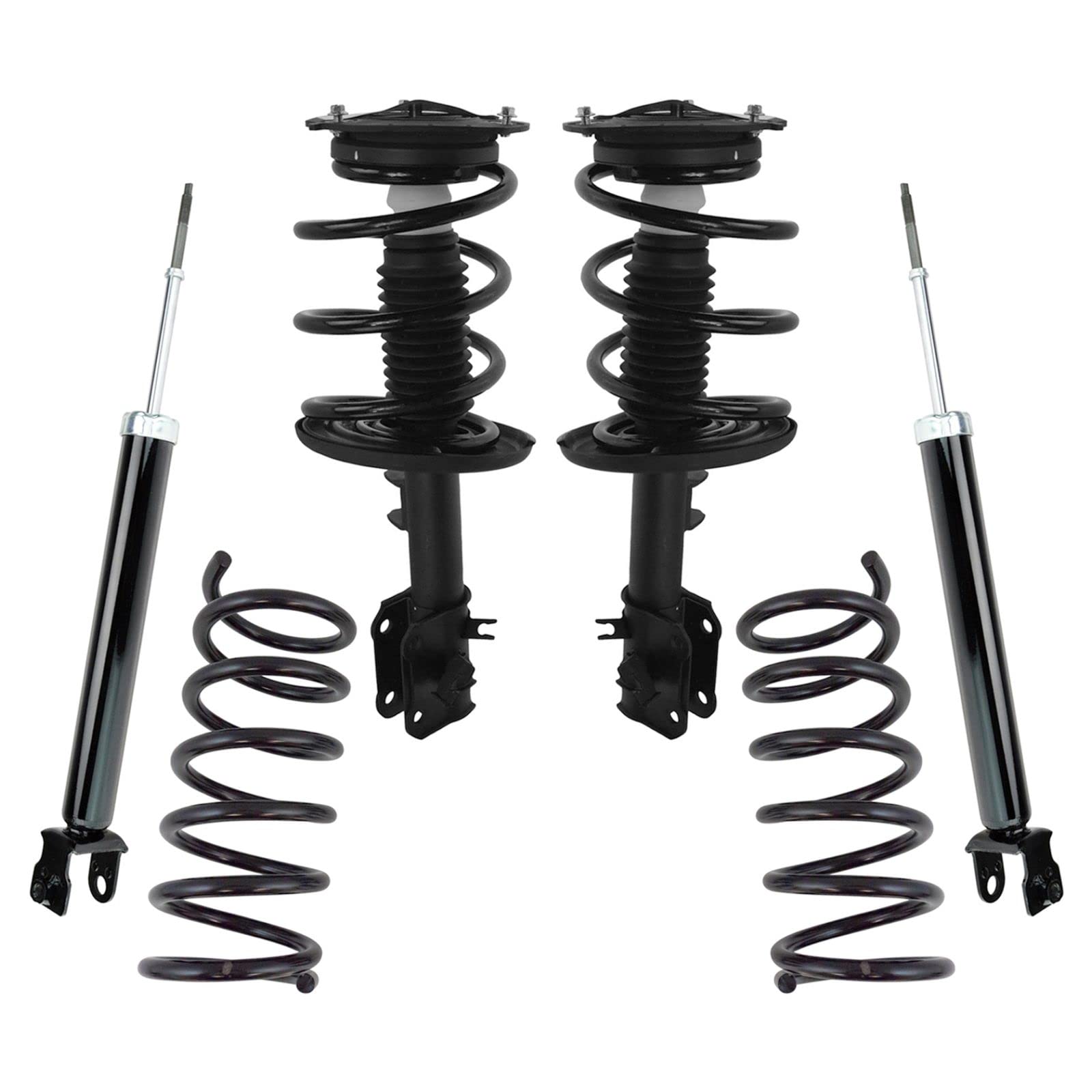 Complete Front & Rear Suspension Kit - Coil Spring Set, Strut & Shock Absorber Assembly for 2007-2013 Nissan Altima - Smooth Ride & Enhanced Handling for City Driving & Highway Commutes