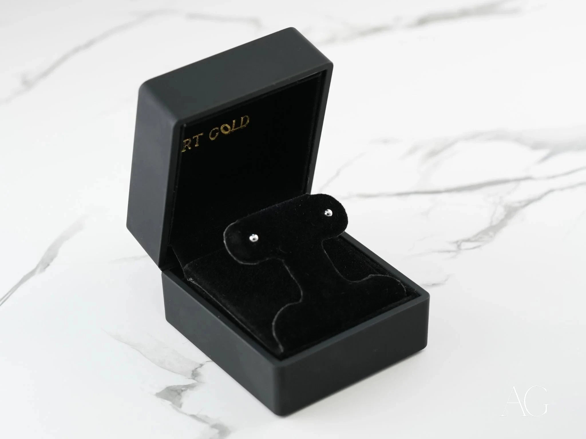 18K White Gold 3mm Ball Stud Earrings for Kids - Hypoallergenic, Classic & Durable Jewelry - Perfect for Birthdays, First Piercing & Special Occasions