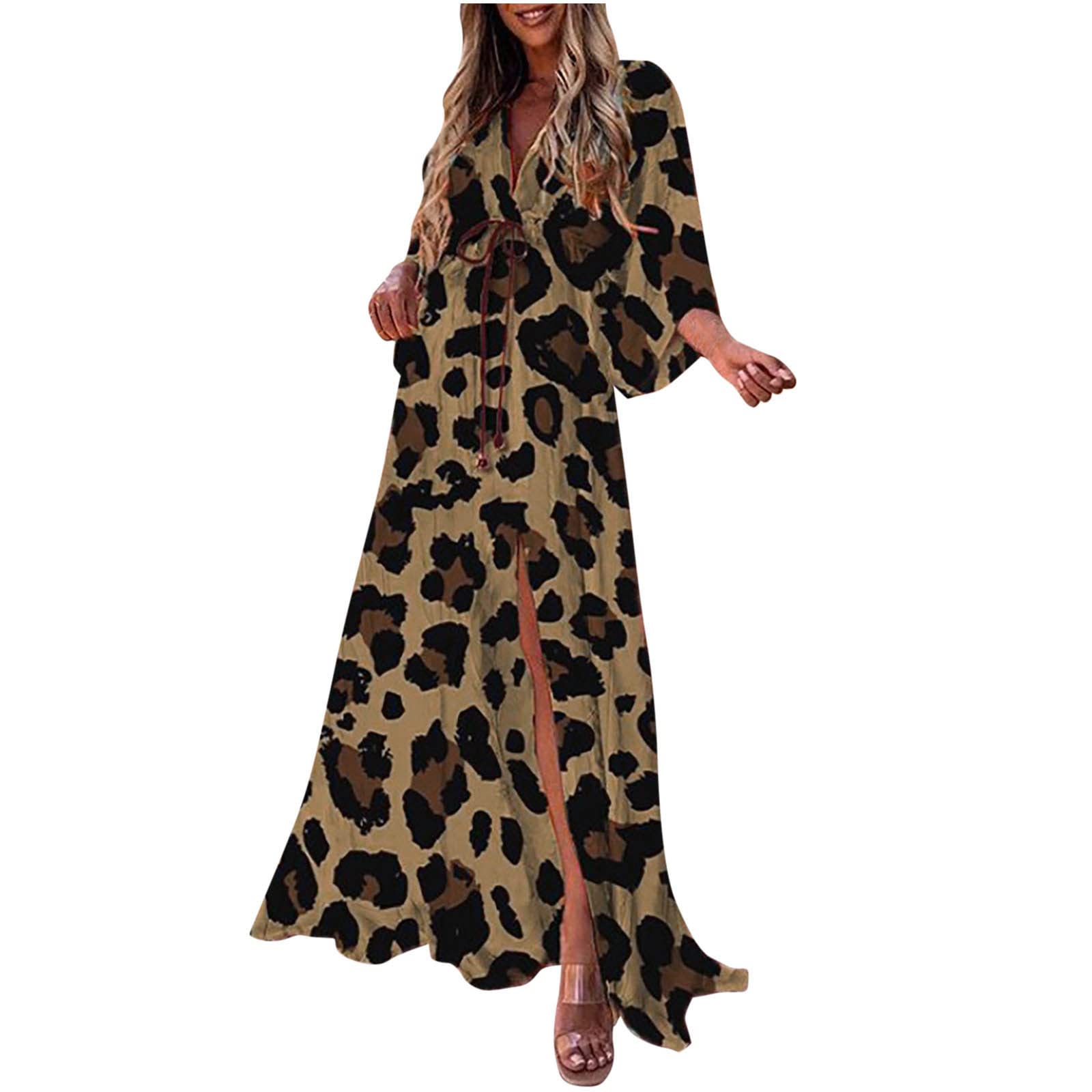 Women's Summer Sundress - Casual Short Sleeve Flowy Maxi Dress with Pockets | Beach Cover Up, Vacation Outfit, Garden Party Dress, Boho Chic Attire