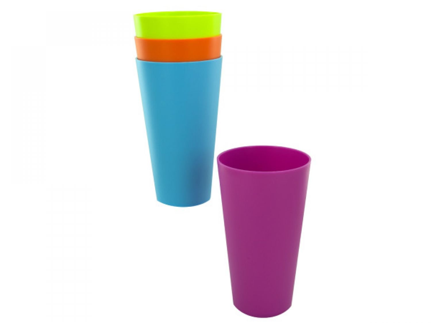 StarSun Depot 32 Oz. Large Plastic Tumbler Cups - BPA-Free, Reusable, Set of 24, Bulk Drinkware for Restaurants, Parties, and Outdoor Events - Perfect for Iced Coffee, Smoothies, and Cold Beverages