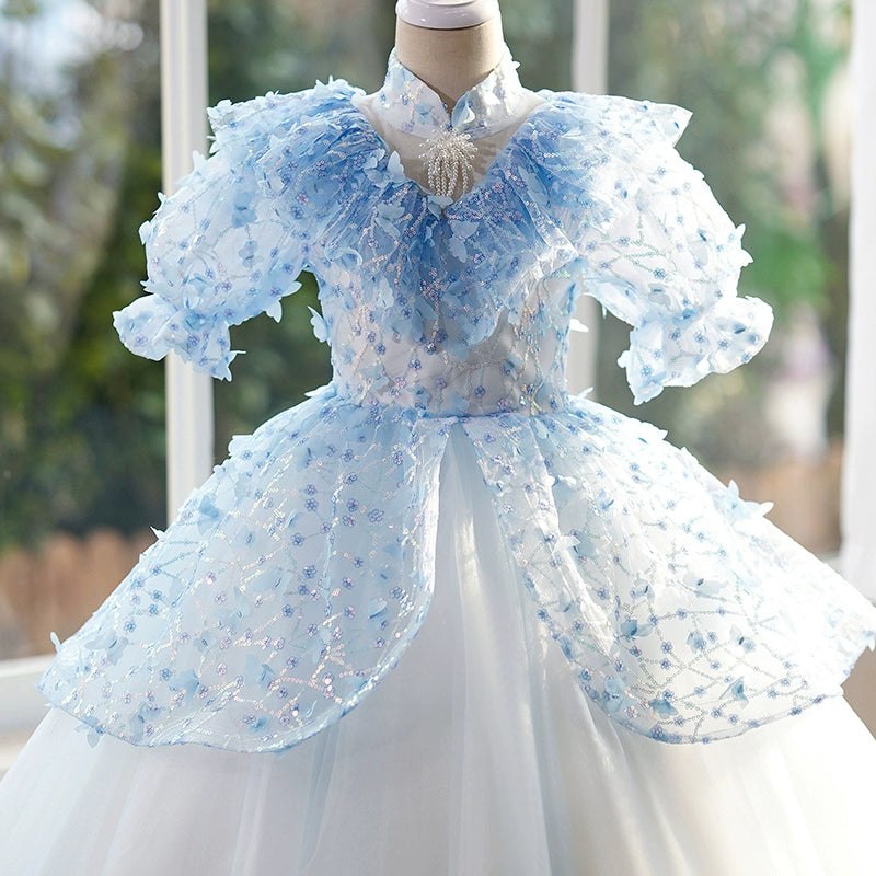Elegant Baby Girl Butterfly Flower Girl Dress - Toddler Birthday Princess Gown for Special Occasions, Parties & Photoshoots