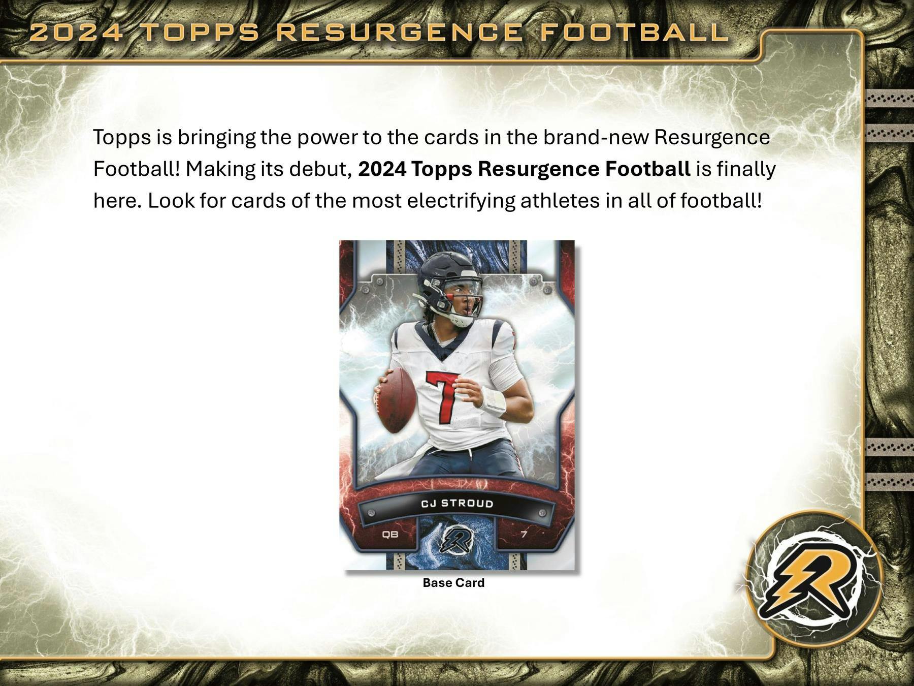 2024 Topps Resurgence Football Mega Box - 12 Packs, 96 Cards - Collectible Trading Cards for NFL Fans - Perfect for Sports Memorabilia Collections and Fantasy Football Drafts