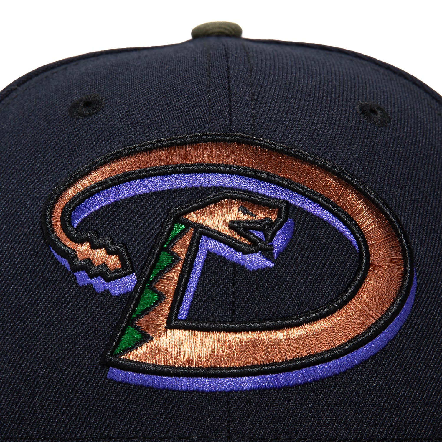 New Era 59Fifty Arizona Diamondbacks 2001 World Series Patch Snapback Hat - Navy & Olive - MLB Baseball Cap for Fans & Collectors - Perfect for Games, Sports Events & Casual Wear