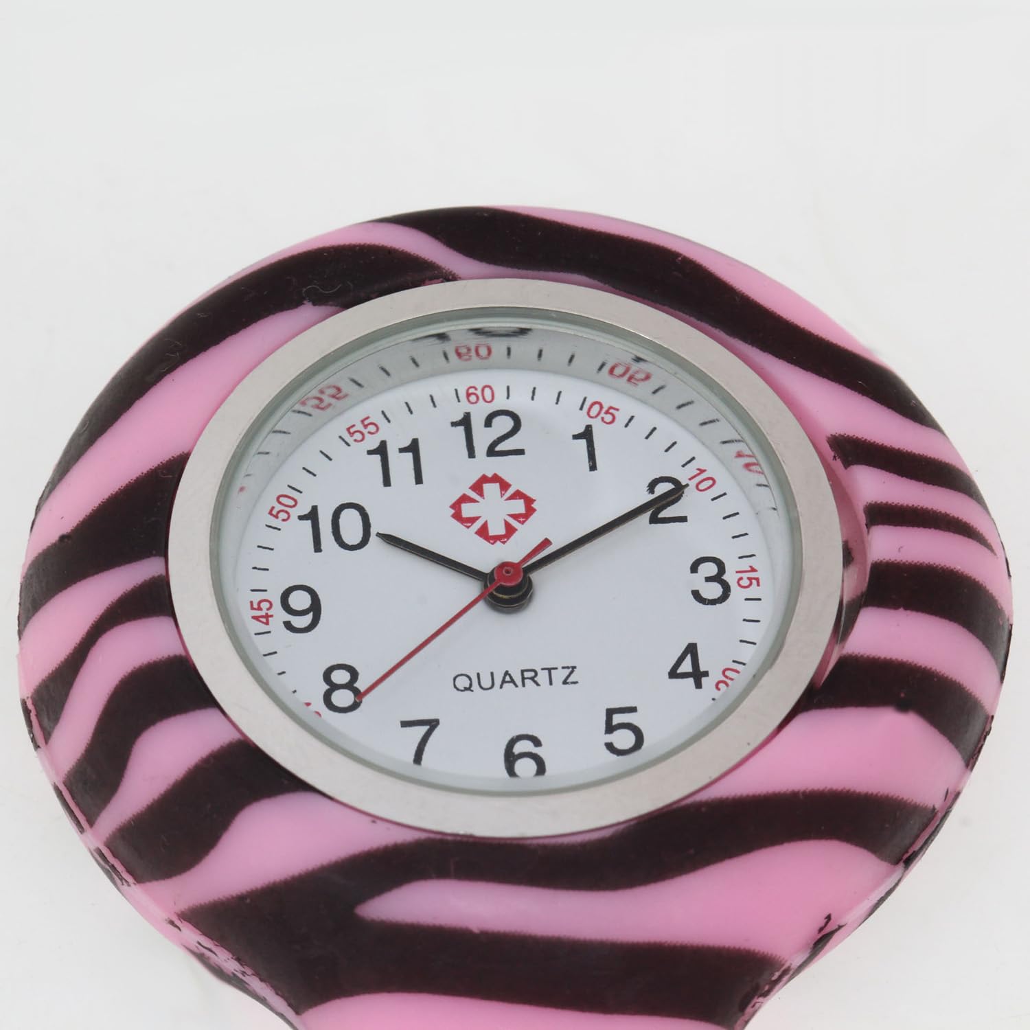 Silicone Nurse Watch - Waterproof Medical Pocket Watch for Doctors & Nurses - Brooch Tunic Fob Watch - Ideal for Healthcare, Hospital Shifts & Clinical Use