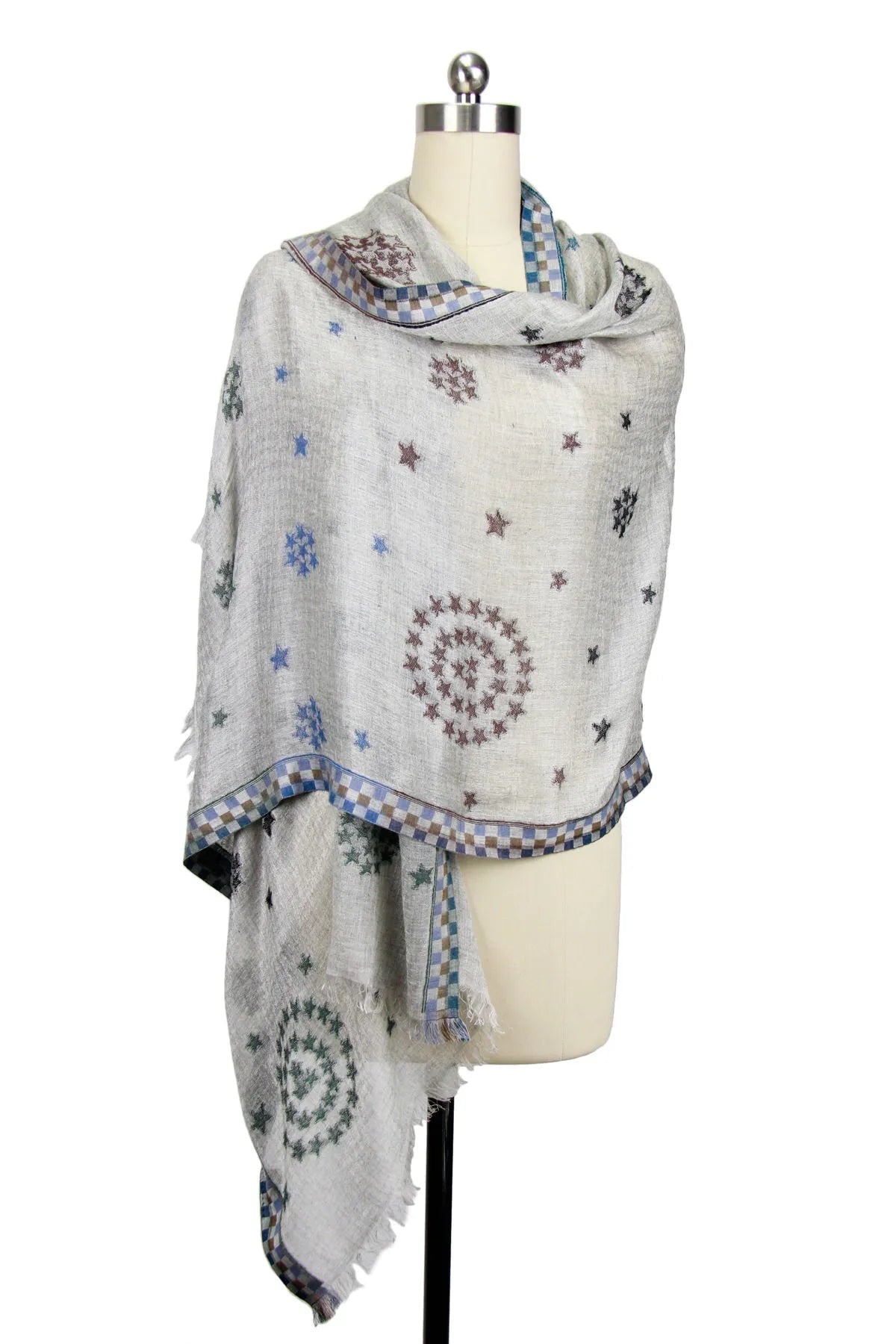 Star Constellation Grey Scarf - Soft Winter Wrap for Women & Men | Perfect for Stargazing, Outdoor Adventures & Cold Weather Fashion