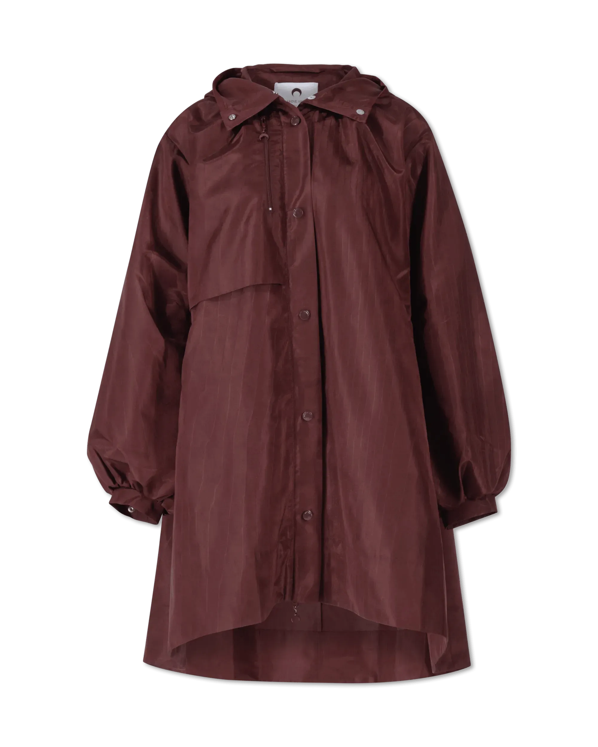 Stylish A-Line Moiré Windbreaker Jacket for Women - Lightweight Waterproof Outdoor Jacket for Running, Hiking & Travel