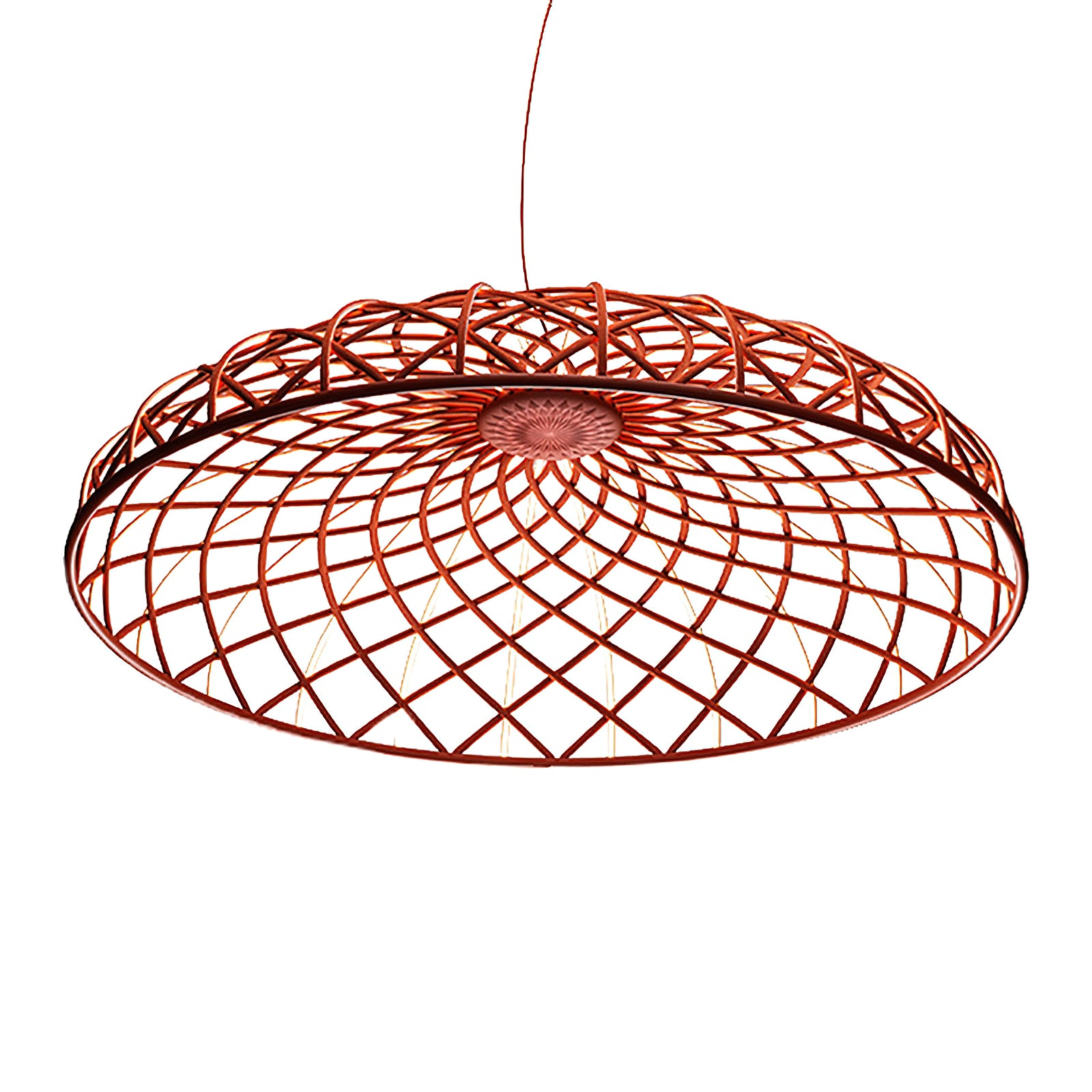 Braided Rope Round Pendant Light - Modern Farmhouse Ceiling Fixture for Kitchen, Dining Room & Bedroom Lighting