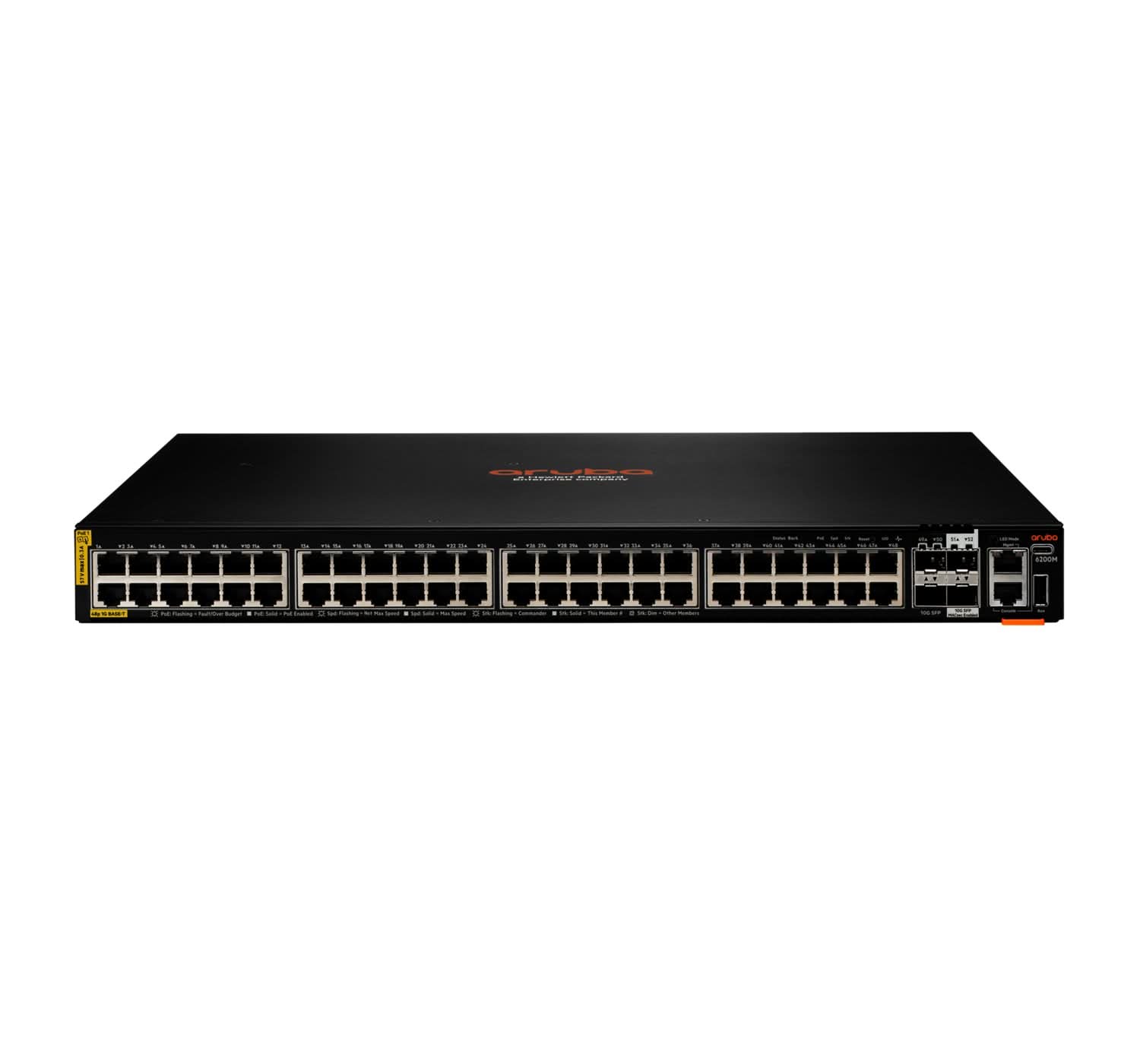 HPE Aruba 6200M Managed L3 Gigabit Ethernet Switch (10/100/1000) with PoE+ R8Q70A - Ideal for Business Networks, Data Centers & VoIP Systems