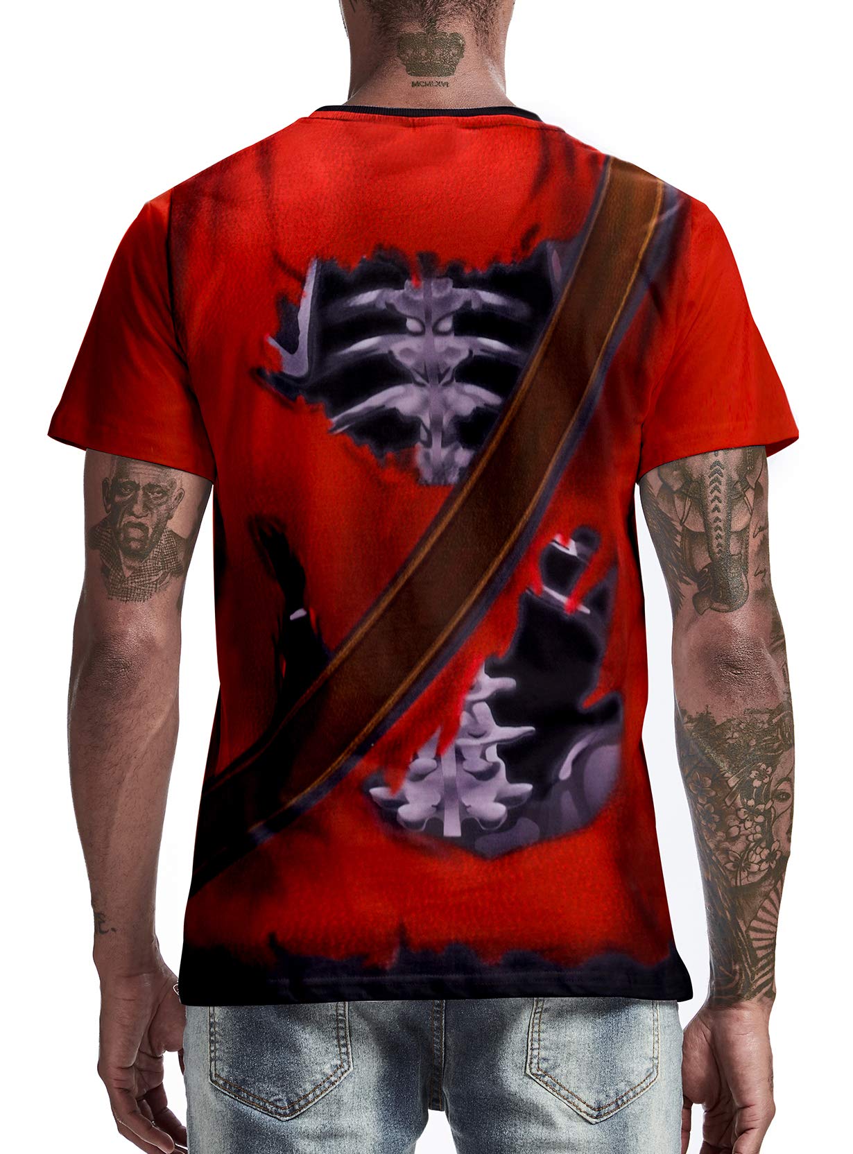 Funny Pirate Graphic T-Shirt for Men - Short Sleeve Halloween Costume & Pirate Party Outfit - Perfect for Halloween, Cosplay, Pirate Themed Events and Casual Wear