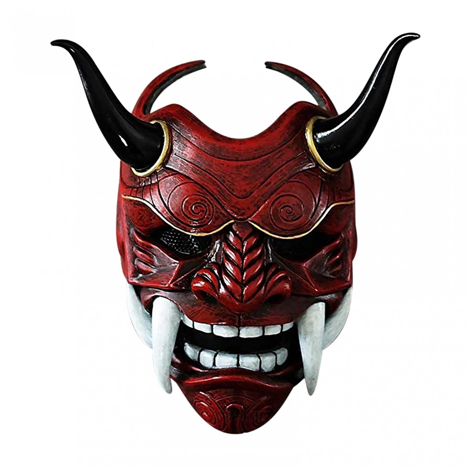 Japanese Samurai Mask - Latex Ghost Ninja Assassin Mask for Halloween Costume & Cosplay | Perfect for Halloween Parties, Cosplay Events, and Theatrical Performances