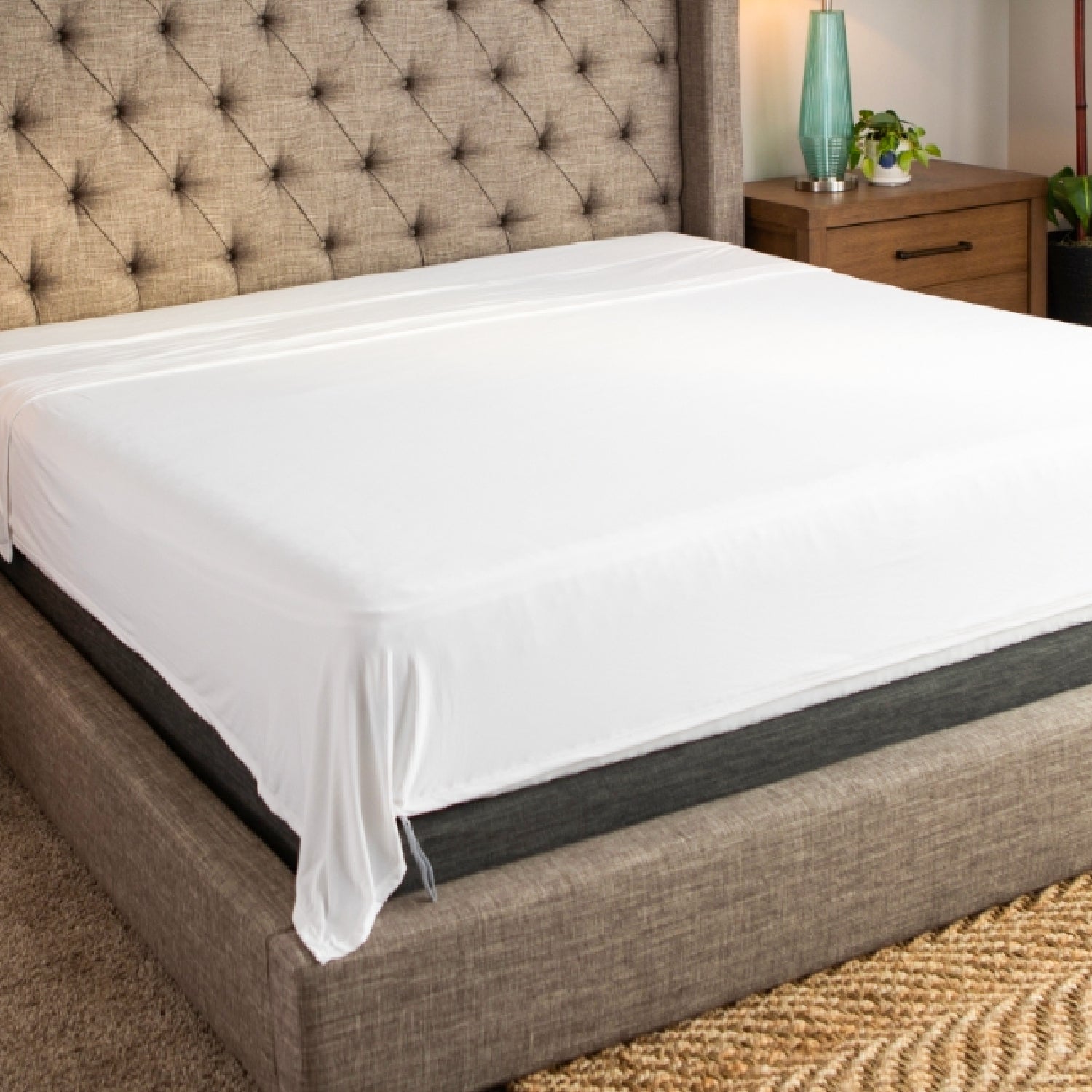 Zip Fit Sheets - Elastic Fitted Bed Sheets for Deep Pocket Mattresses - Perfect for Home, Dorm, and Hotel Use