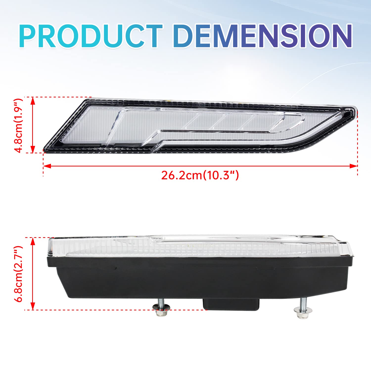 Polaris Slingshot S/R/SL/SLR/GT 2020-2022 LED Accent Panel Light - DRL & Turn Signal Replacement (2pcs, Lower) - Compatible with Part #2884606 | Enhance Visibility & Style for Day & Night Driving