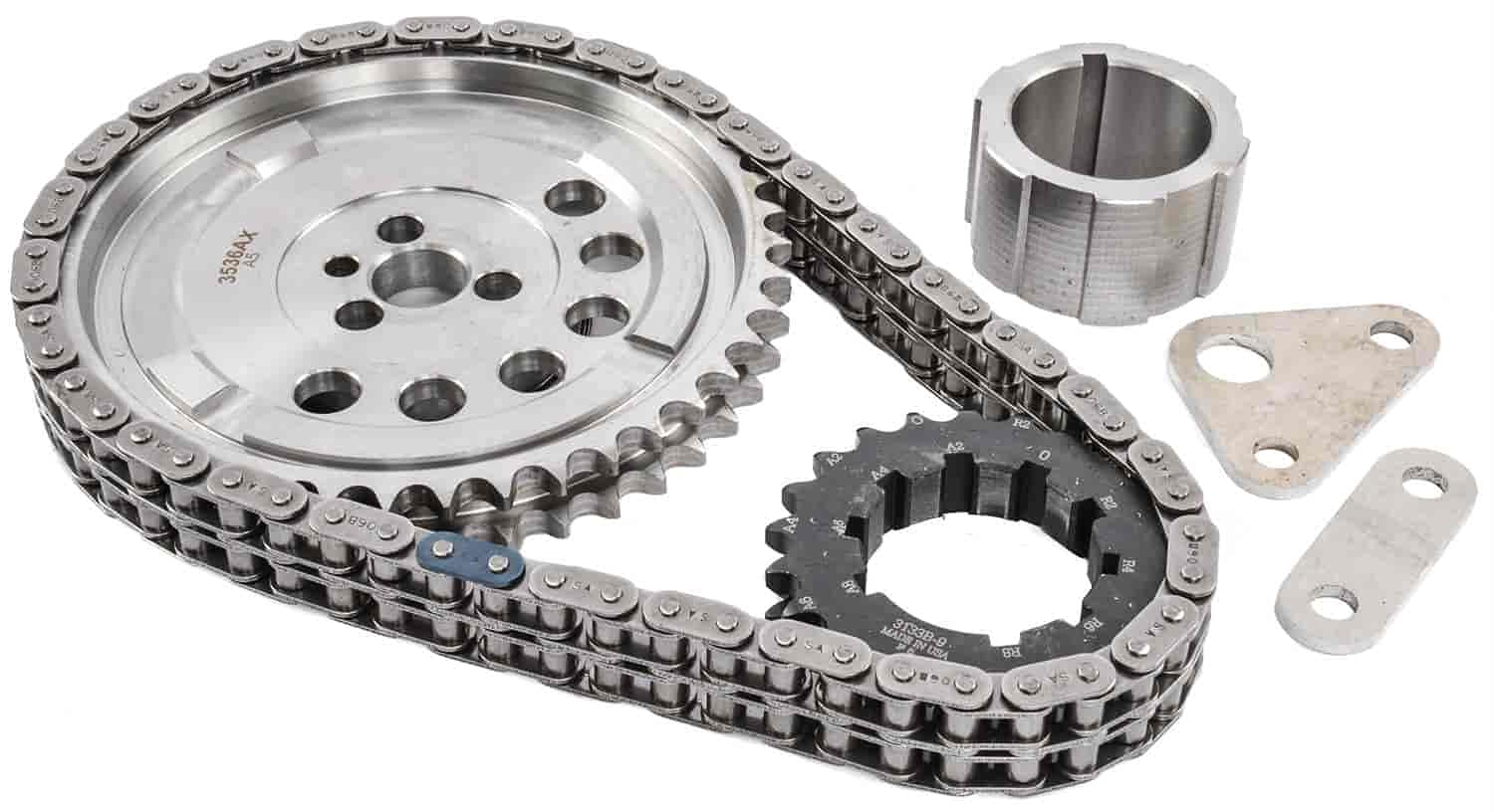 JEGS 20402 High Performance Billet Timing Set - Compatible with Chevy, Ford, Dodge - Perfect for Engine Rebuilds & Performance Upgrades