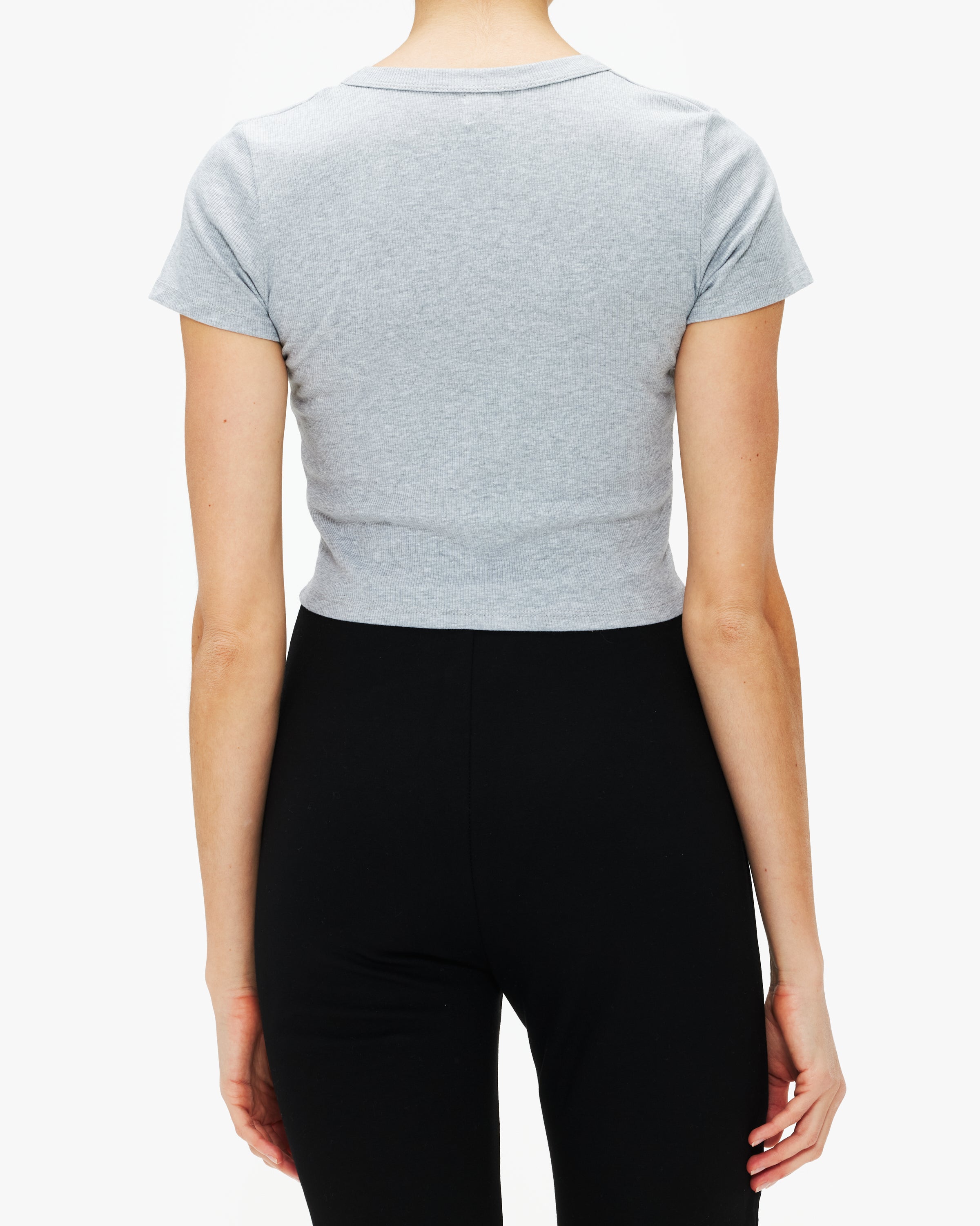 Kelly Crop Slim Fit Tee Women's Short Sleeve T-Shirt - Casual Summer Top for Streetwear, Gym & Everyday Wear