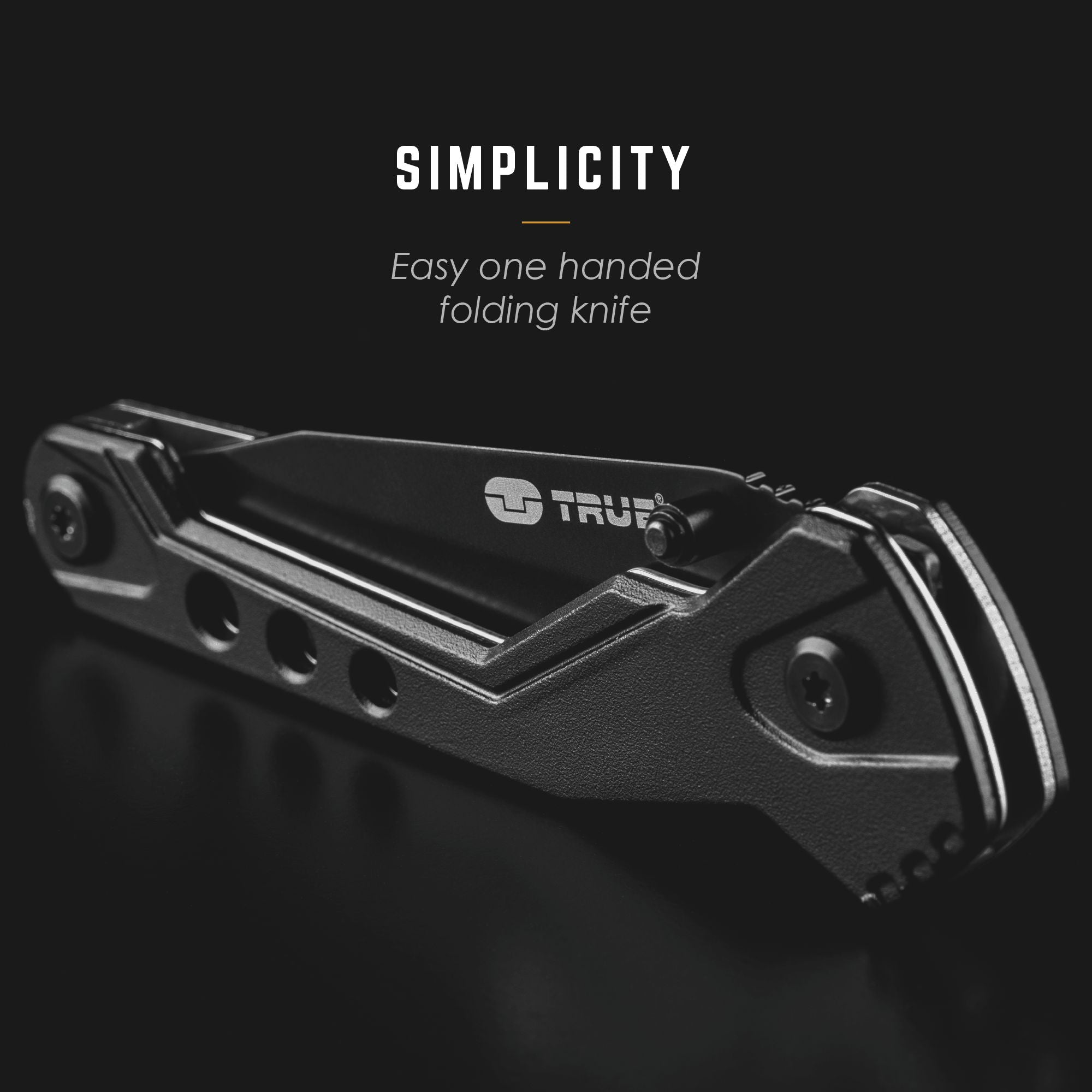 True Utility Trueblade Multi-Tool - Compact Stainless Steel Pocket Knife with 12 Functions for Camping, Hiking, Survival & Everyday Carry (EDC)