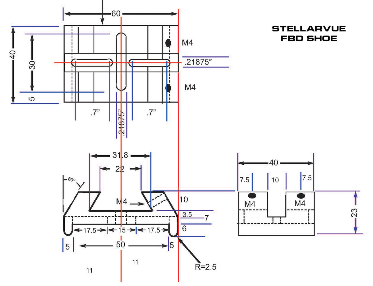 Dovetail Shoe for 8+ SCT Telescopes - Heavy Duty Aluminum Mounting Bracket for Celestron, Meade & Orion Telescopes - Perfect for Astrophotography & Stargazing Accessories