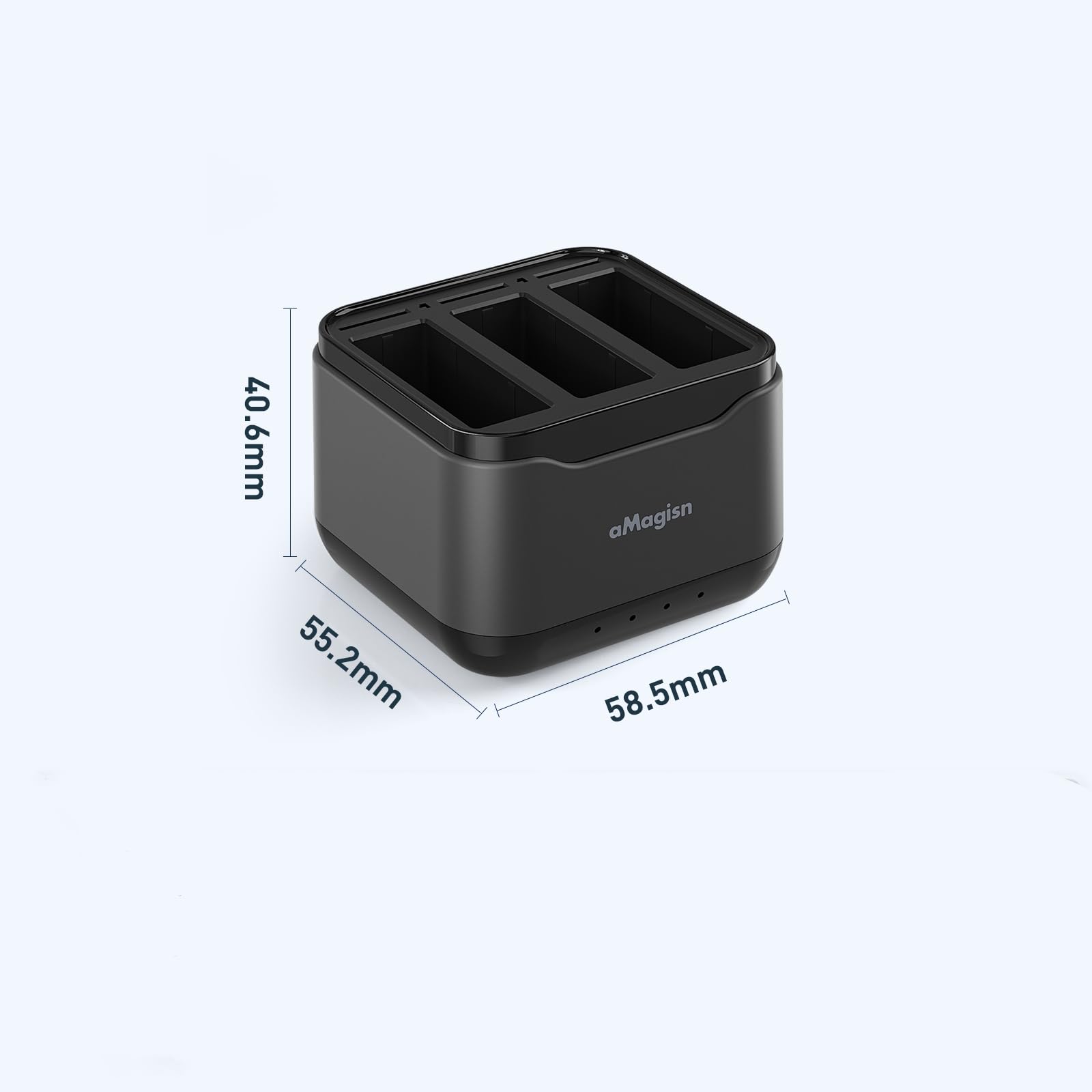 Levigo Sport Camera Battery Charger for DJI Osmo Action 4/3 - Triple Battery Rechargeable Charger Pack | Perfect for Action Camera Enthusiasts, Vloggers & Outdoor Adventures