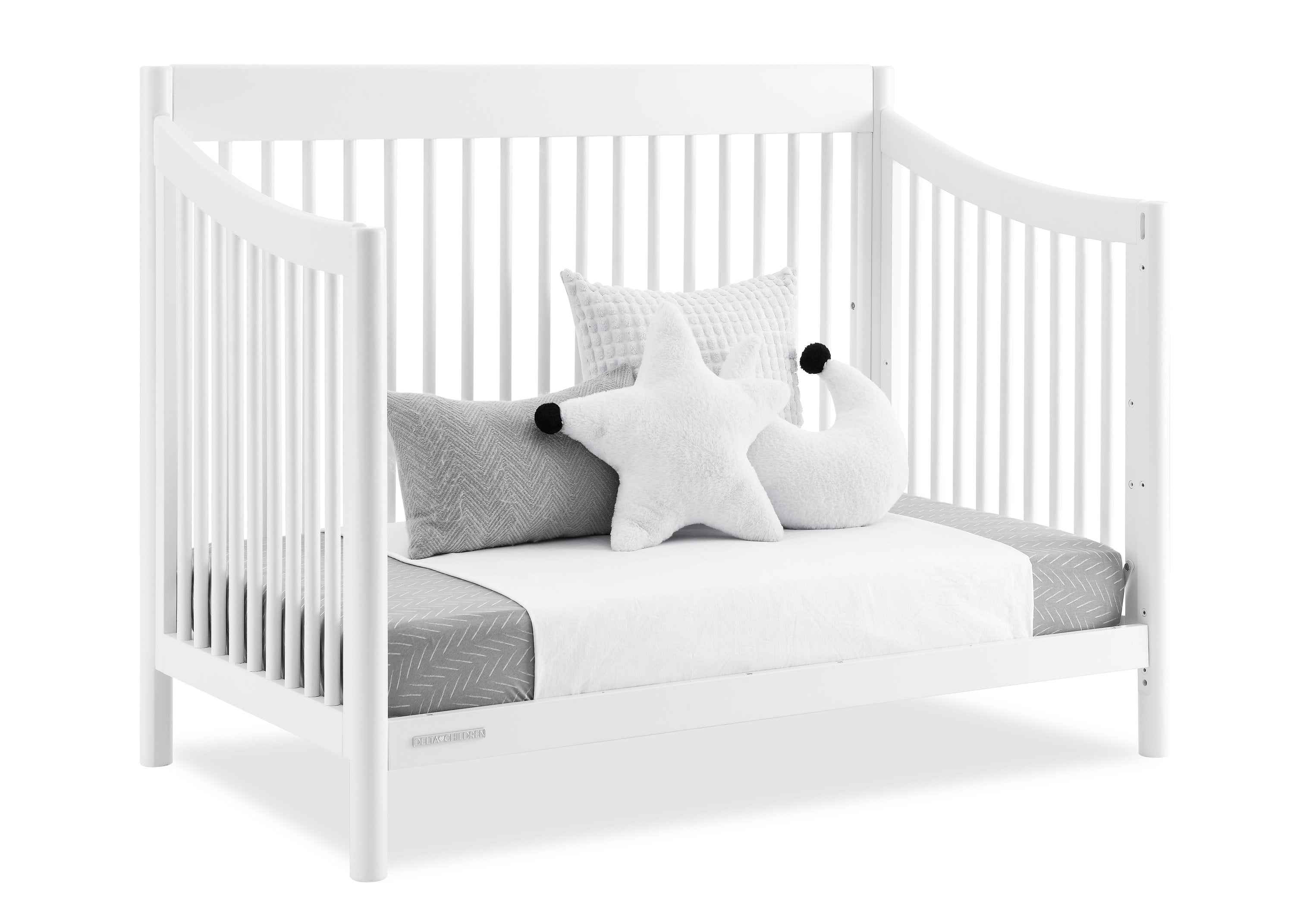 Brooks 6-in-1 Convertible Baby Crib - Toddler Bed & Full-Size Bed Conversion - Safe Nursery Furniture for Newborn to Adult - Perfect for Baby Rooms, Daycares, and Guest Bedrooms