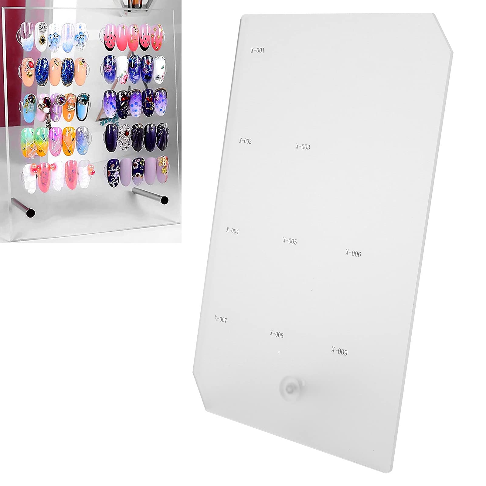 Acrylic Nail Sample Display Stand - Nail Art Tip Holder & Showing Board for Salon, Manicure, and Nail Art Business | Professional Nail Art Tool for Displaying Nail Designs