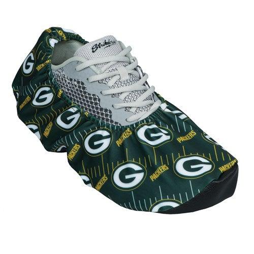 KR Strikeforce 2021 NFL Green Bay Packers Bowling Shoe Covers - Officially Licensed Football Team Shoe Protectors for Bowling Alleys & Sports Events