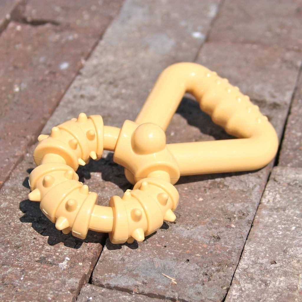 Dura Chew Plus Textured Tug Toy for Dogs - Heavy Duty Chew Toy for Aggressive Chewers, Interactive Play & Training - Perfect for Outdoor Fetch, Tug-of-War & Dental Health