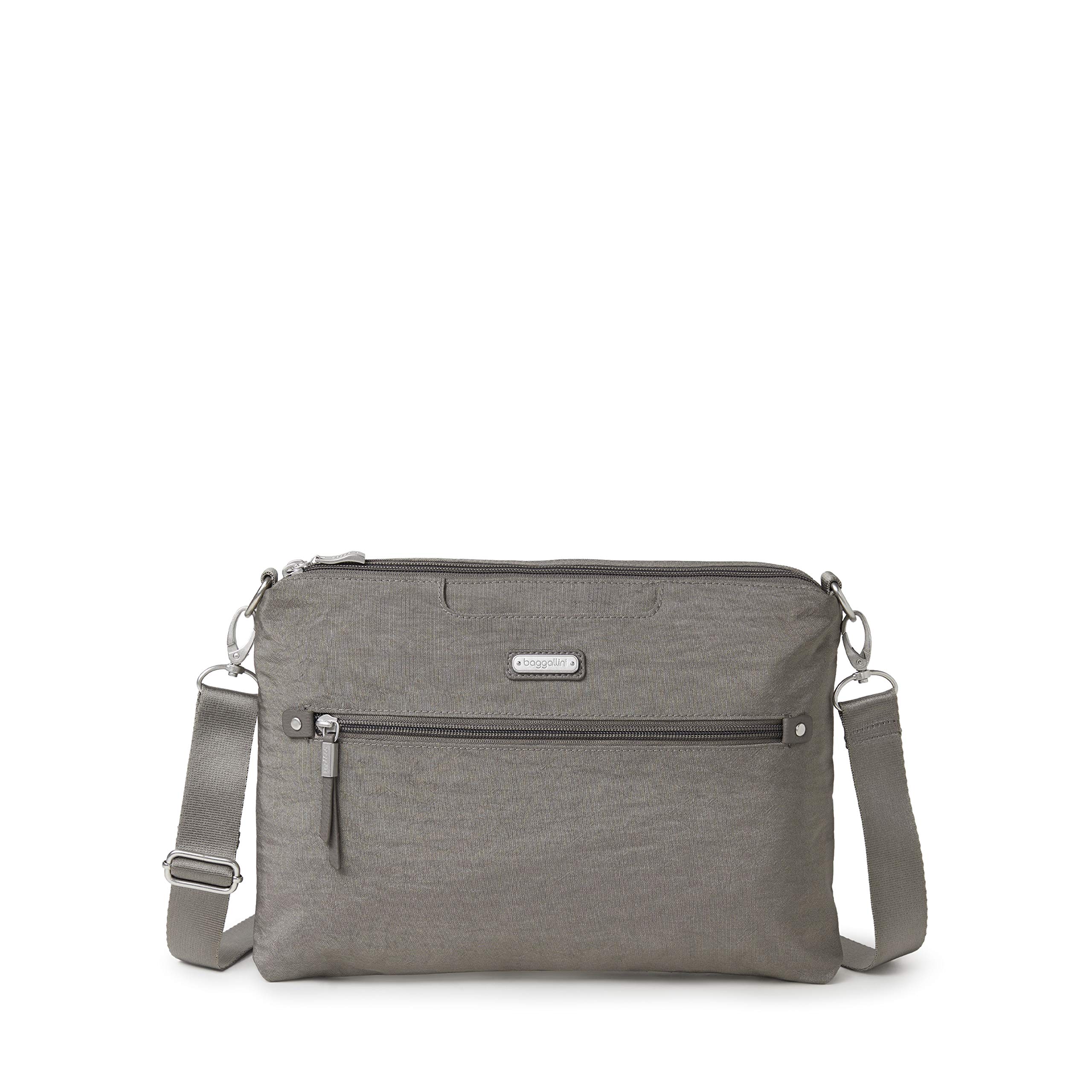 Baggallini New Classic Five Blocks Crossbody Bag - Stylish & Lightweight Travel Purse for Women - Perfect for Shopping, Travel & Everyday Use