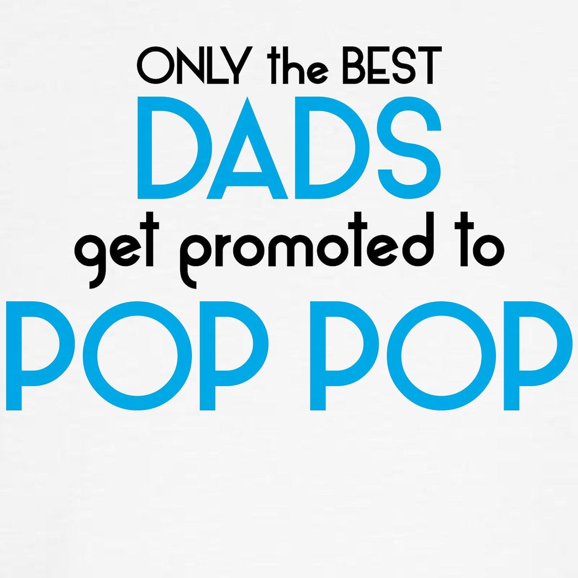Best Dads Get Promoted to Pop Pop Sweatshirt - Classic Crew Neck Lightweight Pullover for Grandfathers | Perfect for Father's Day Gifts, Family Reunions & Casual Wear