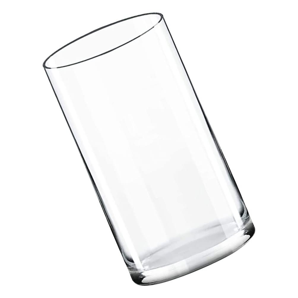 VICASKY Clear Glass Vase for Plants and Flowers - Transparent Floral Holder, Wedding Centerpiece, Bookshelf Decor - Perfect for Home, Office, and Event Decorations