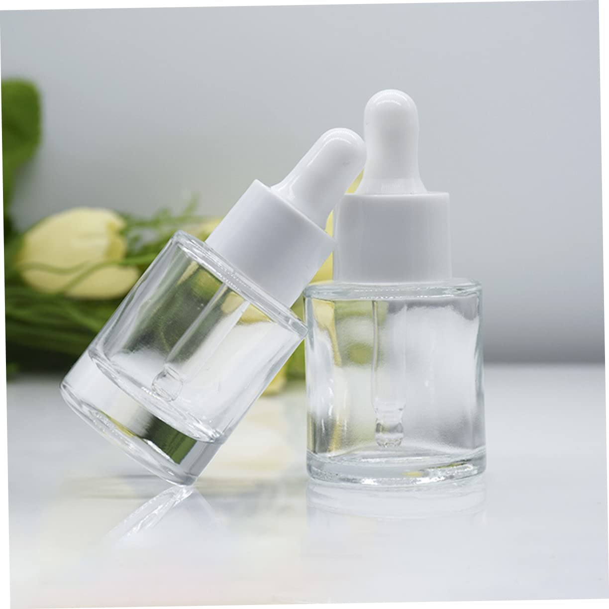 6-Piece Refillable Glass Lotion Bottles with Eye Droppers - Essential Oil Vials, Perfume Dropper Bottles for Travel, DIY & Aromatherapy - Perfect for Skincare, Home Spa & On-the-Go Use