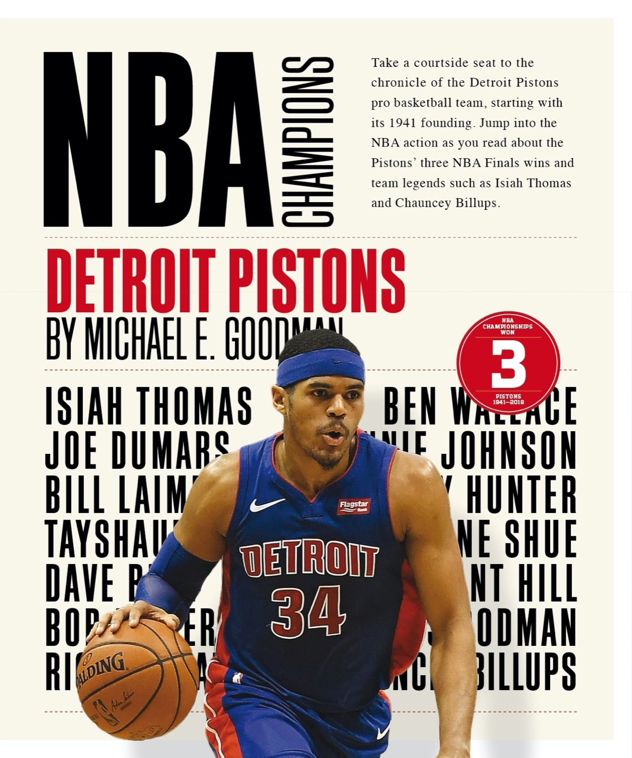 Detroit Pistons NBA Basketball Book - ISBN 9781640260184 | History, Stats & Fan Guide for Sports Enthusiasts
