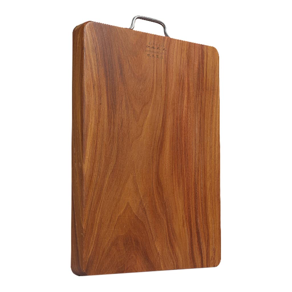 Premium Ironwood Cutting Board - Heavy Duty Rectangular Solid Wood Chopping Block for Kitchen - Resistant to Cuts & Chips - Perfect for Meat, Vegetables & Bread Preparation