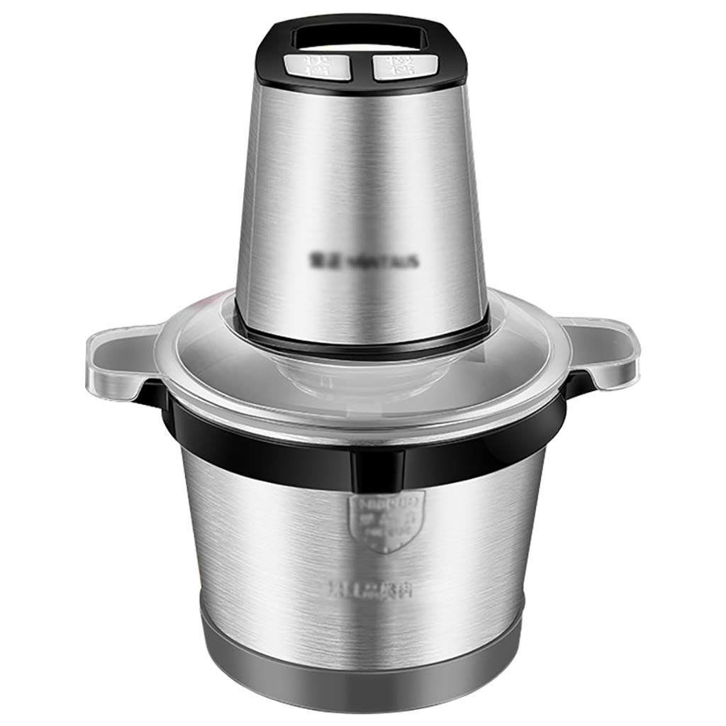 400W Electric Meat Grinder & 3L Vegetable Chopper - Stainless Steel Food Processor with 4 Blades, Grinding Plates & Attachments - Perfect for Home Kitchen, Meal Prep & Sausage Making