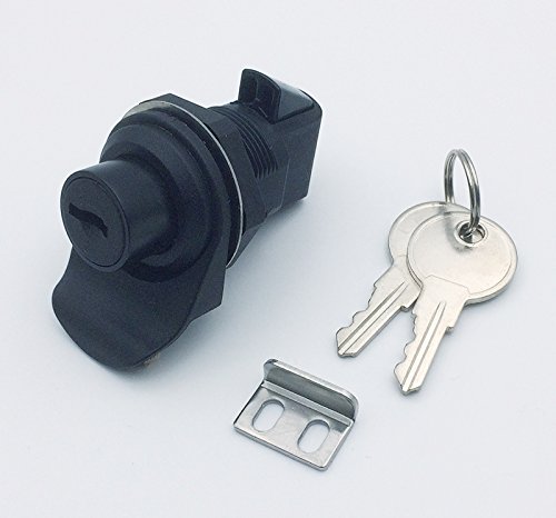 Heavy Duty Push Button Latch with Lock - Secure Marine Boat Tool Box, Glove Box, Radio & Electronic Enclosures | Waterproof Cabinet Lock for Boats, RVs, Trailers & Outdoor Equipment