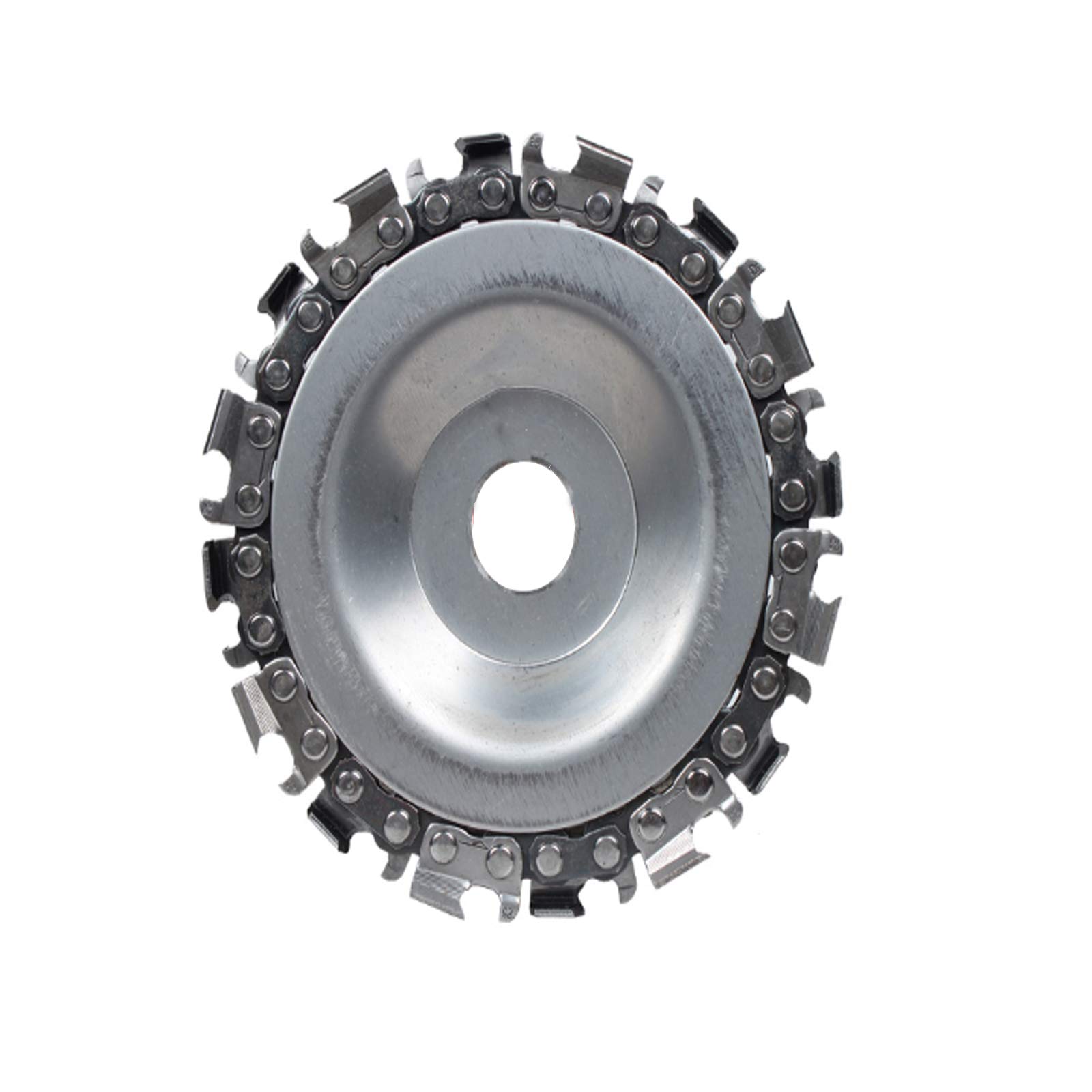 4 Inch Wood Carving Disc Circular Chain Saw Blade - 22 Teeth Angle Grinder Chainsaw Disk for Wood Shaping, Cutting, Sanding & Polishing - Perfect for DIY Woodworking, Furniture Making & Craft Projects