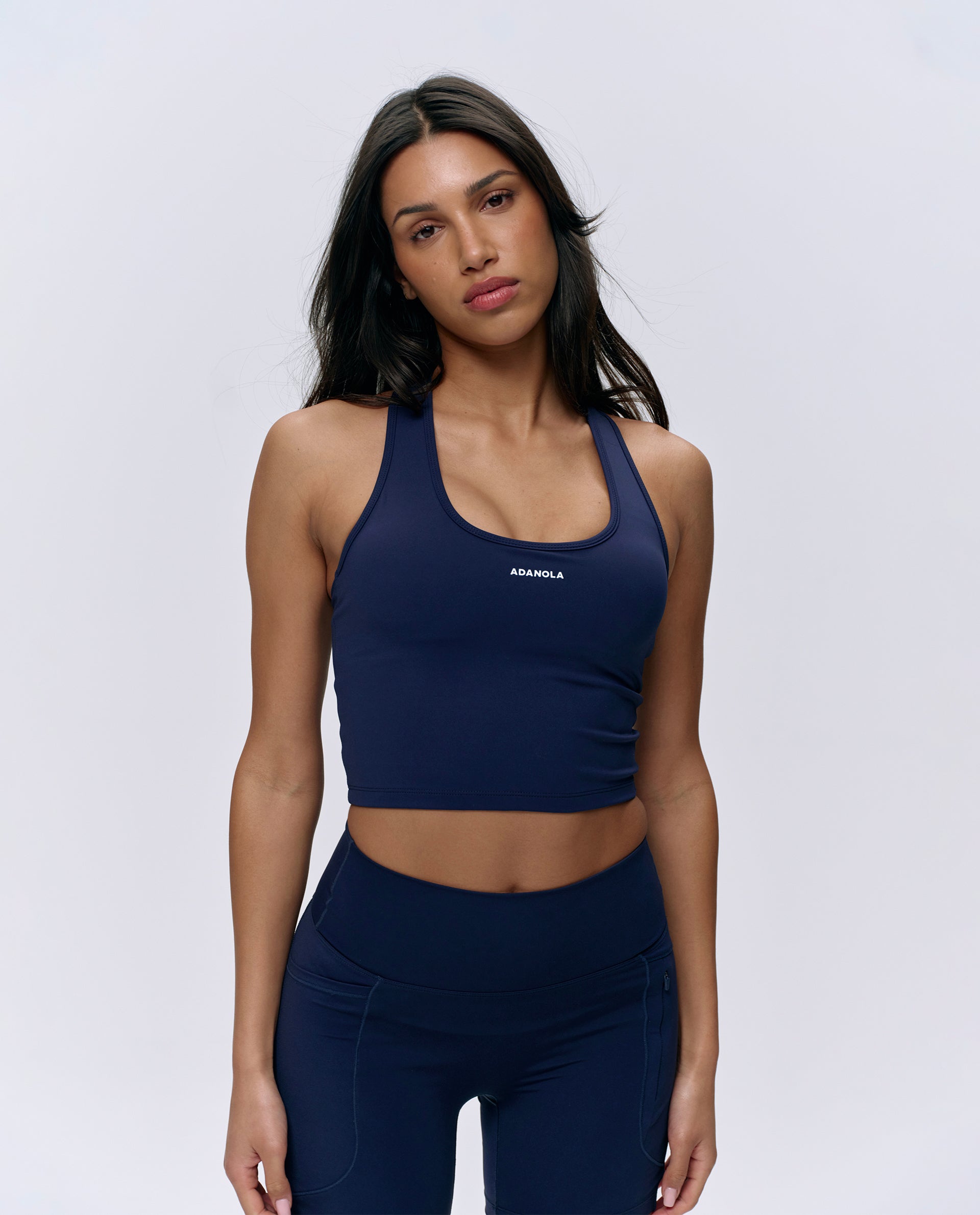 Ultimate Racerback Tank Top for Women - Navy Blue Athletic Workout Shirt | Gym, Yoga, Running & Casual Wear