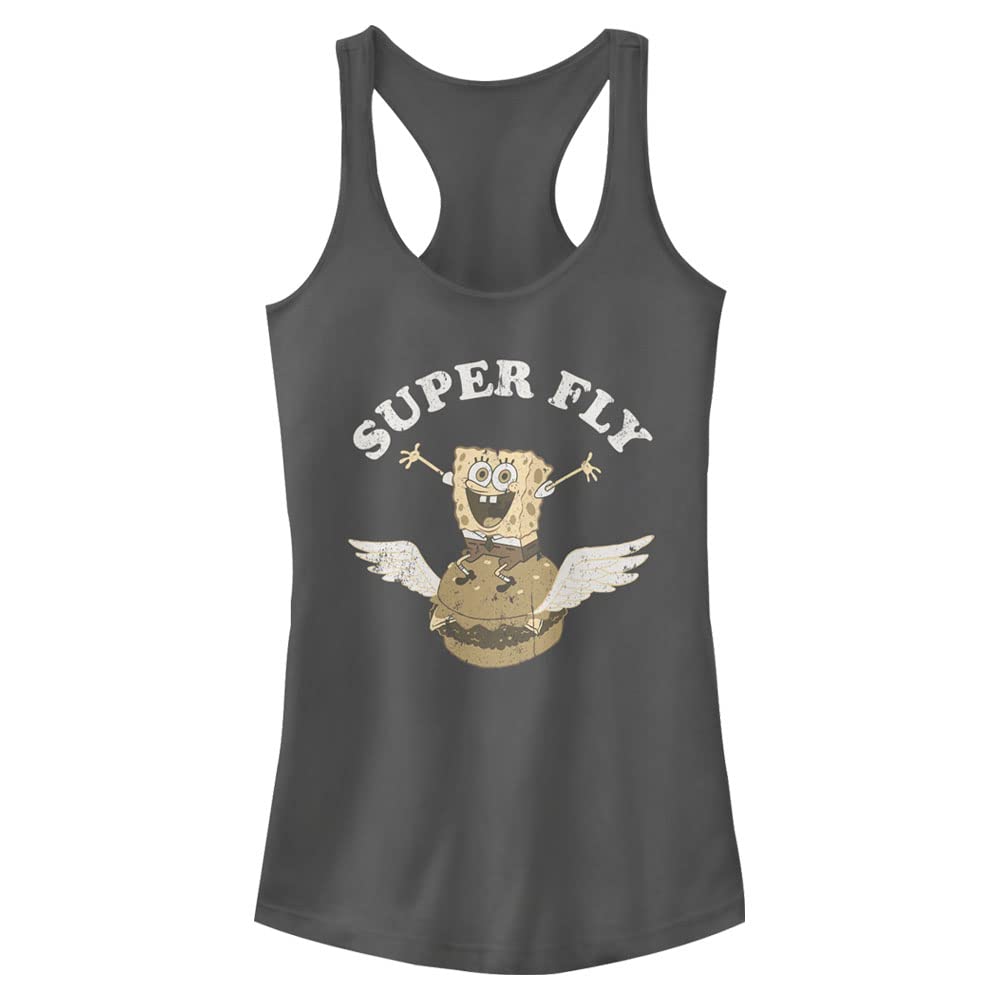 SpongeBob SquarePants Women's Racerback Tank Top - Nickelodeon Cartoon Graphic Tee for Casual Wear, Gym & Summer Outfits